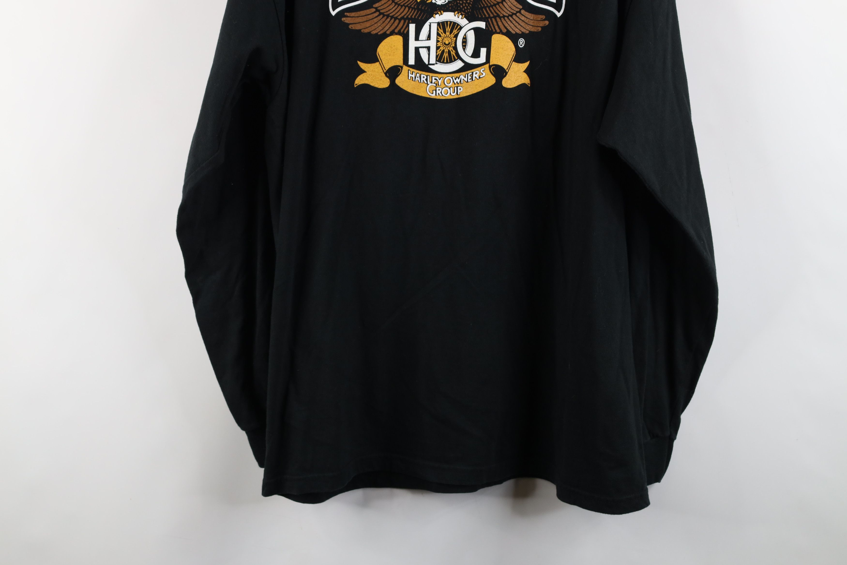 Harley Davidson × Vintage Vintage 90s Harley Davidson Hog Harley Owners Group T-Shirt Size US L / EU 52-54 / 3 - 13 Thumbnail