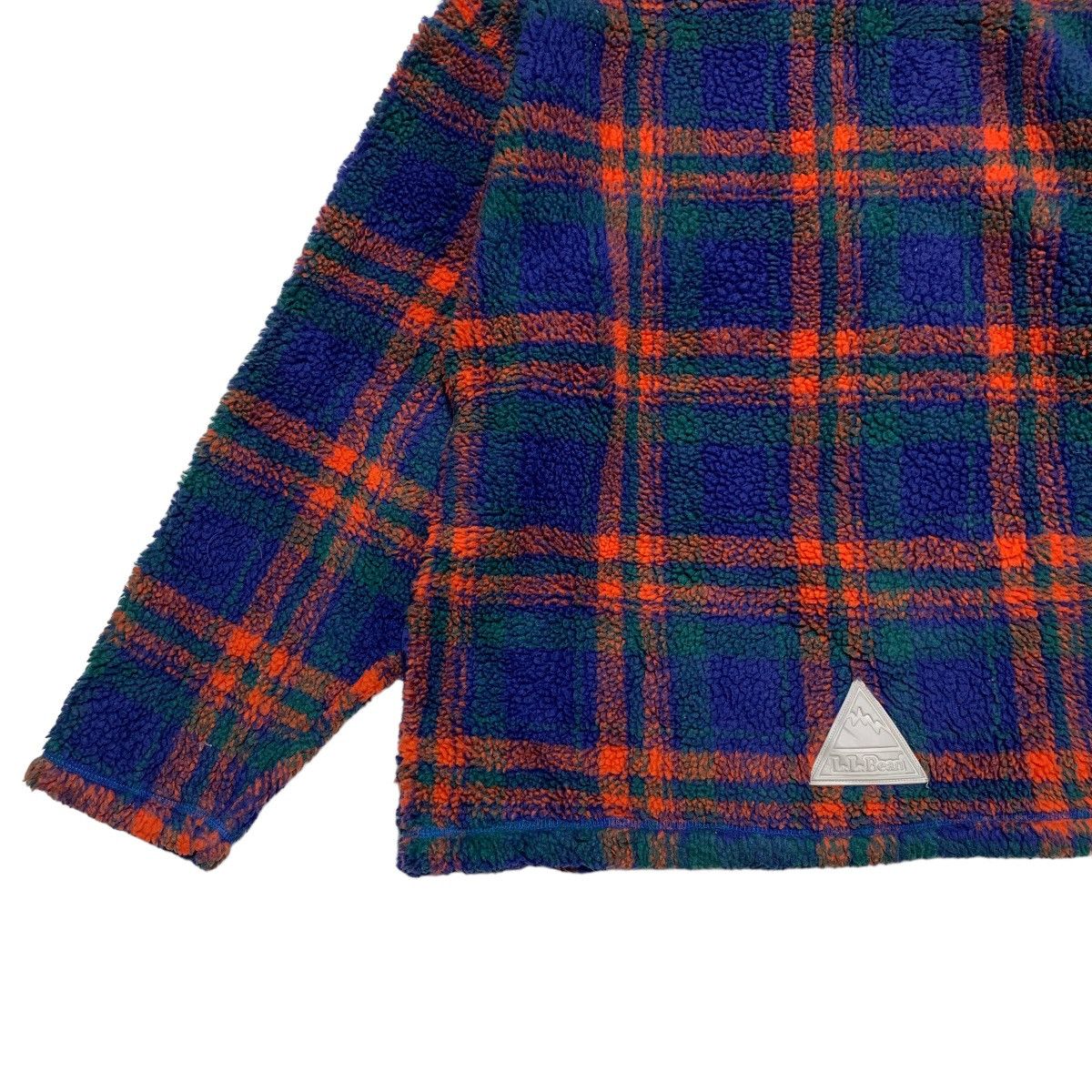 L.L. Bean Vintage LL Bean Tartan Deep Pile Fleece Sweater Size US S / EU 44-46 / 1 - 9 Thumbnail