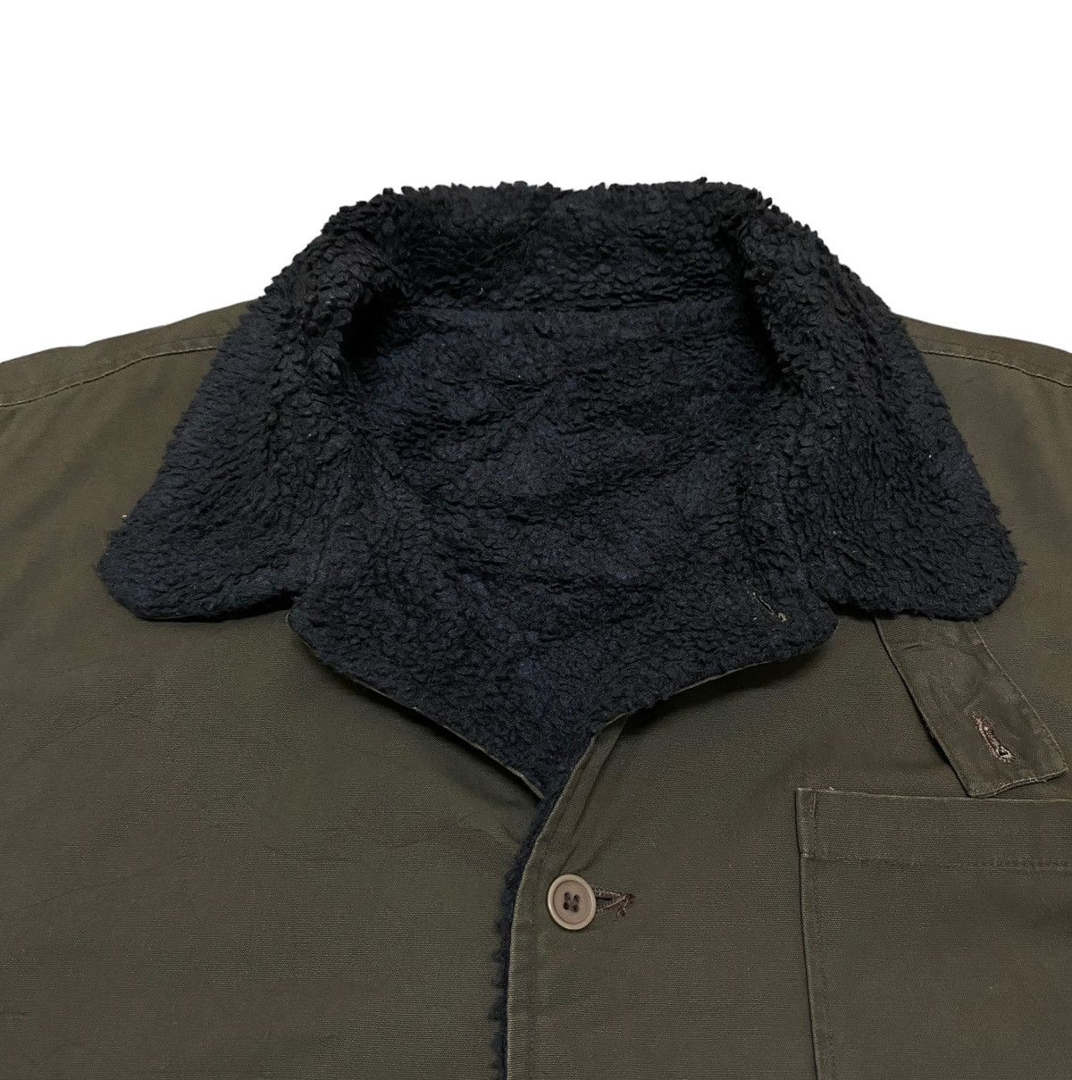 Vintage Rare Design Vintage Brand Neyries USN Sherpa Jacket 1990s Size US L / EU 52-54 / 3 - 4 Thumbnail
