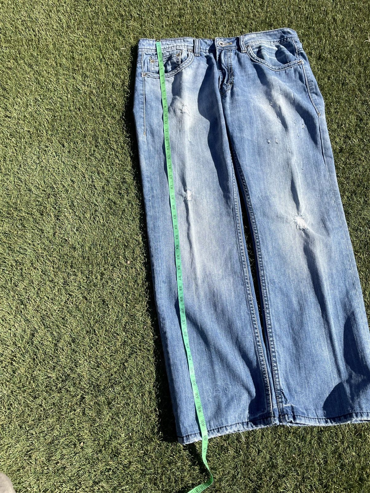 Buffalo David Bitton Buffalo David Bitton Jeans Mens Blue Light Wash 34 x 32 Size US 34 / EU 50 - 6 Thumbnail