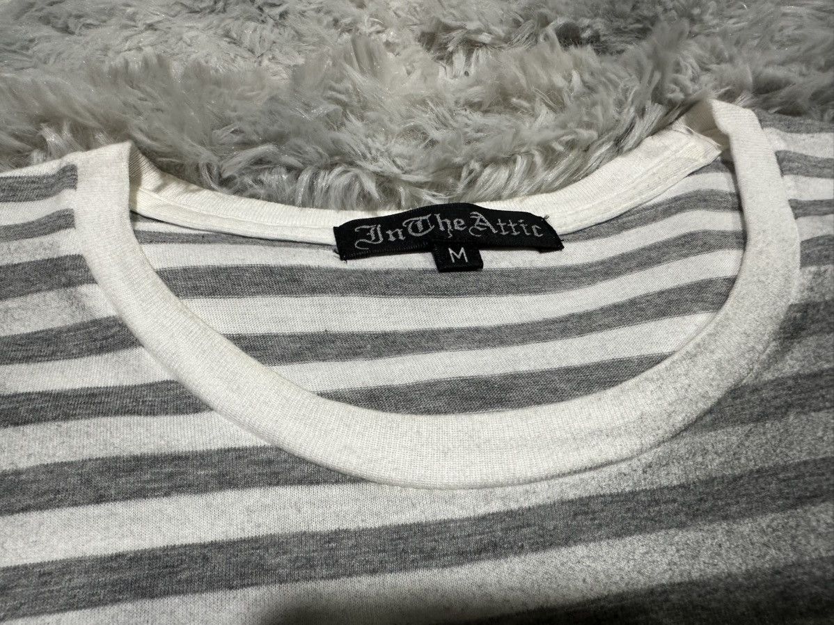 In The Attic 🔥Sick Y2K In The Attic Gun Crosses Guns Striped Shirt Goth Size US M / EU 48-50 / 2 - 5 Thumbnail