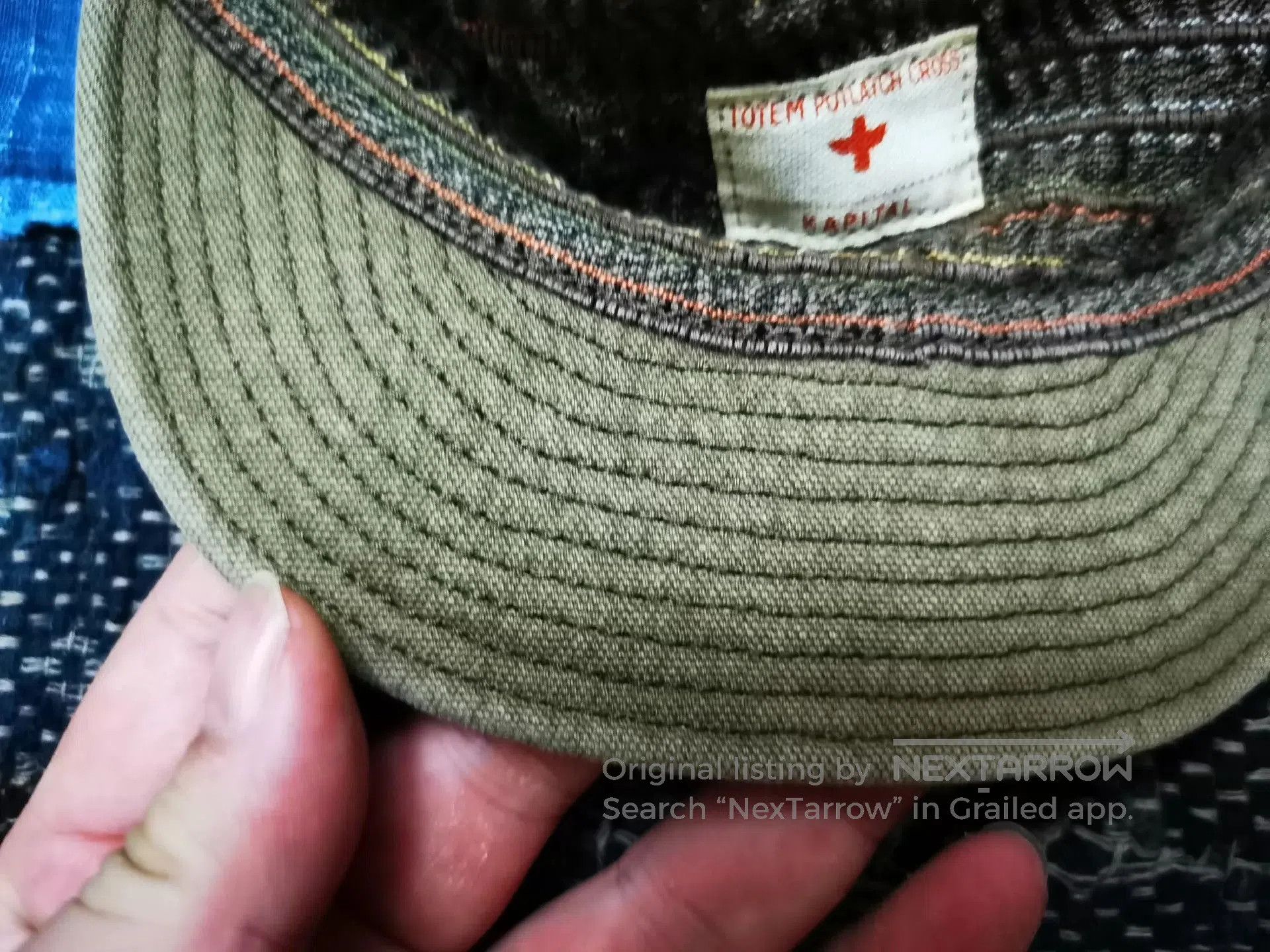 Kapital Kapital Workwear denim hat. Size ONE SIZE - 2 Thumbnail