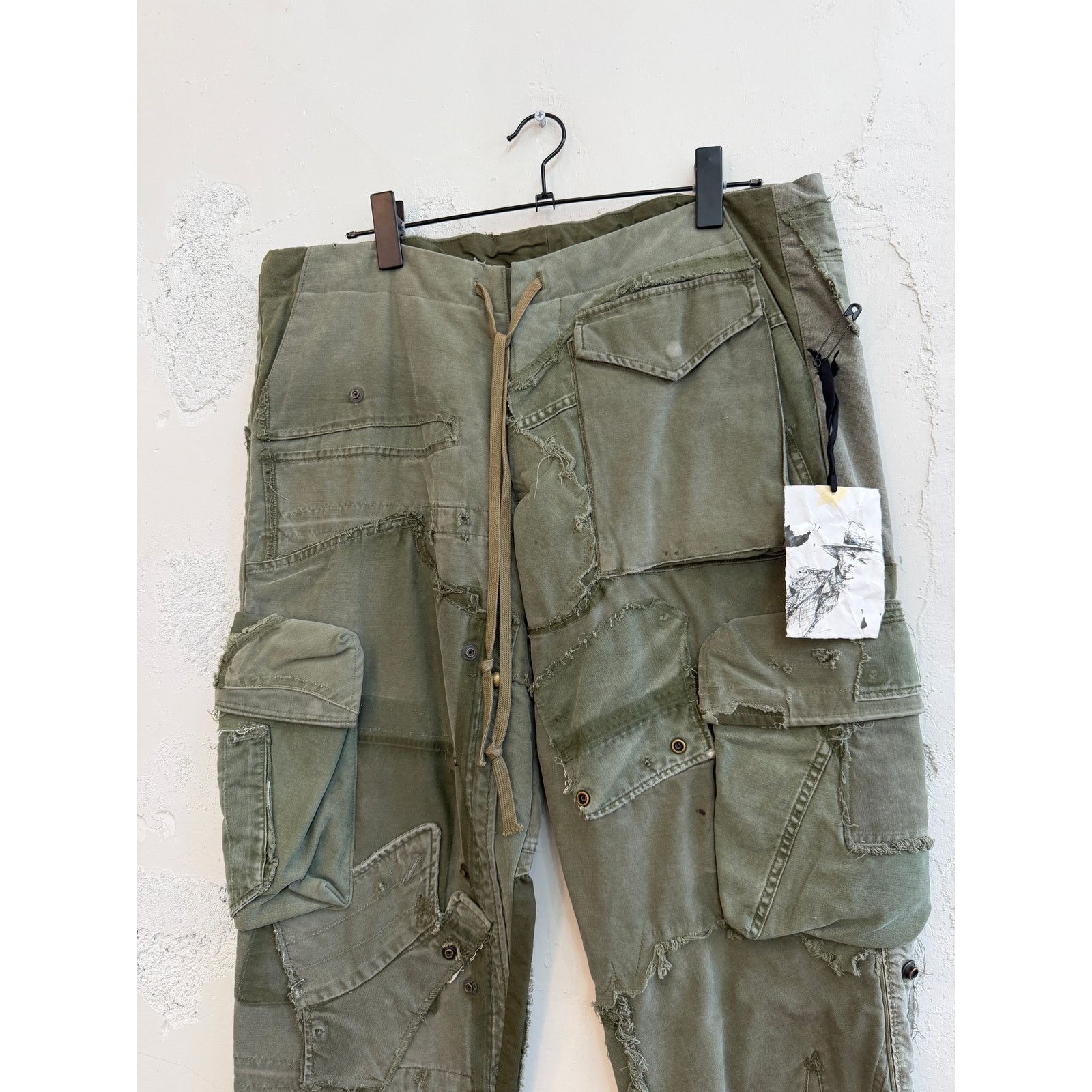Greg Lauren Greg Lauren SAMPLE Mixed Army Patchwork Cargo Pants Size US 34 / EU 50 - 3 Thumbnail