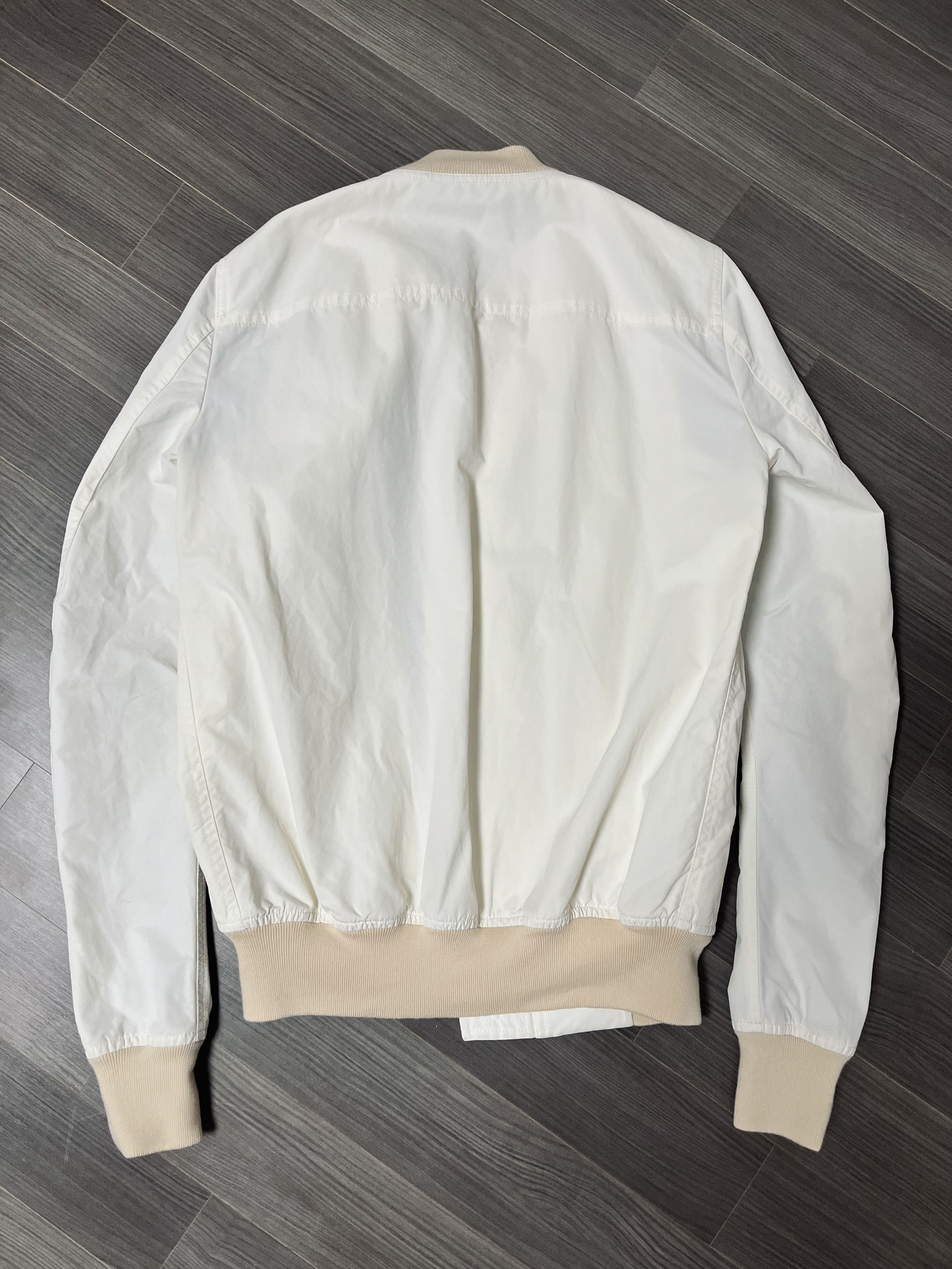 Rick Owens RICK OWENS FLIGHT BOMBER JACKET IN MILK Size US S / EU 44-46 / 1 - 3 Thumbnail