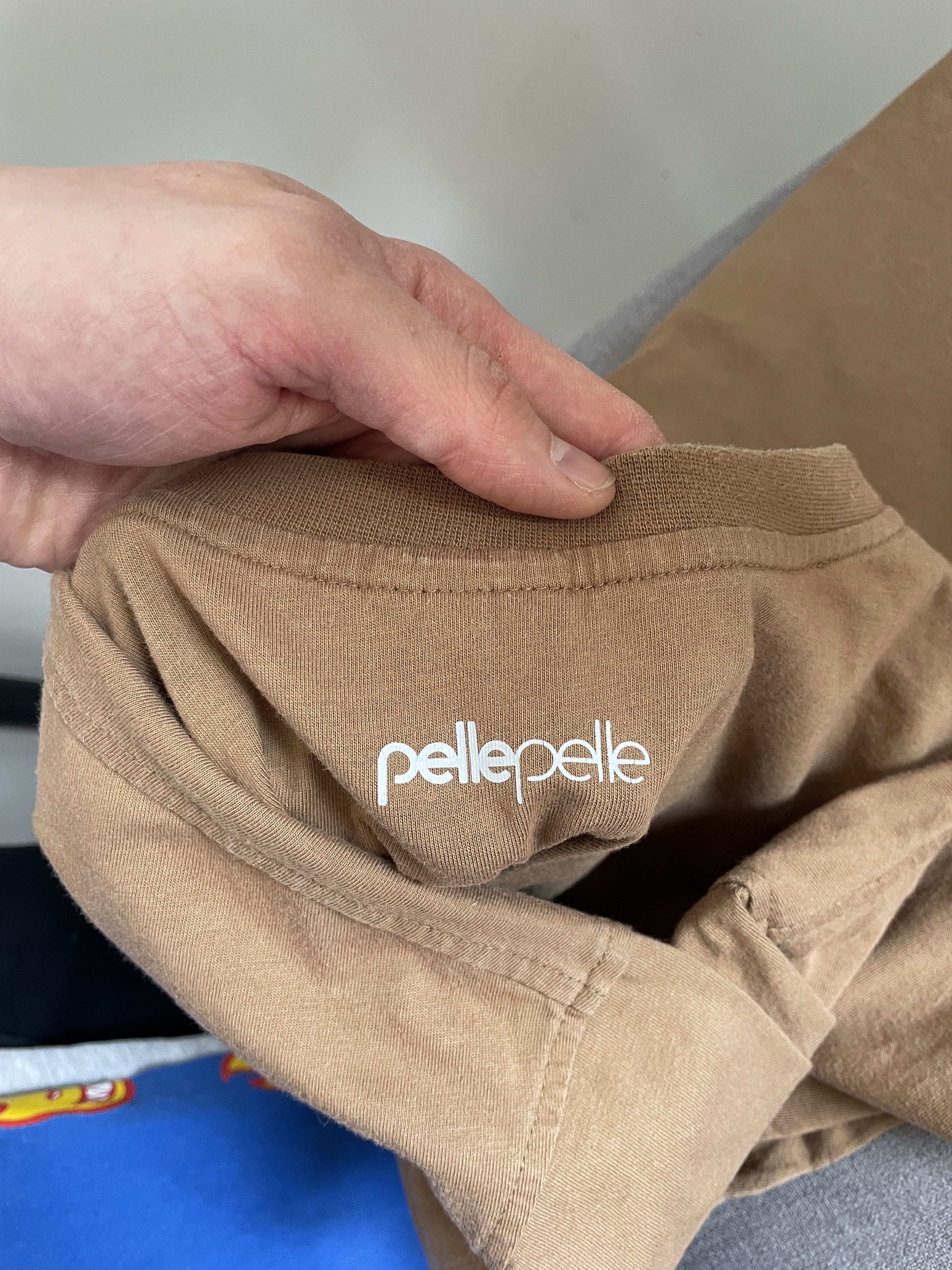 Pelle Pelle Y2K PELLE PELLE BROWN BEIGE RAP HIP HOP BAGGY TEE Size US L / EU 52-54 / 3 - 3 Thumbnail