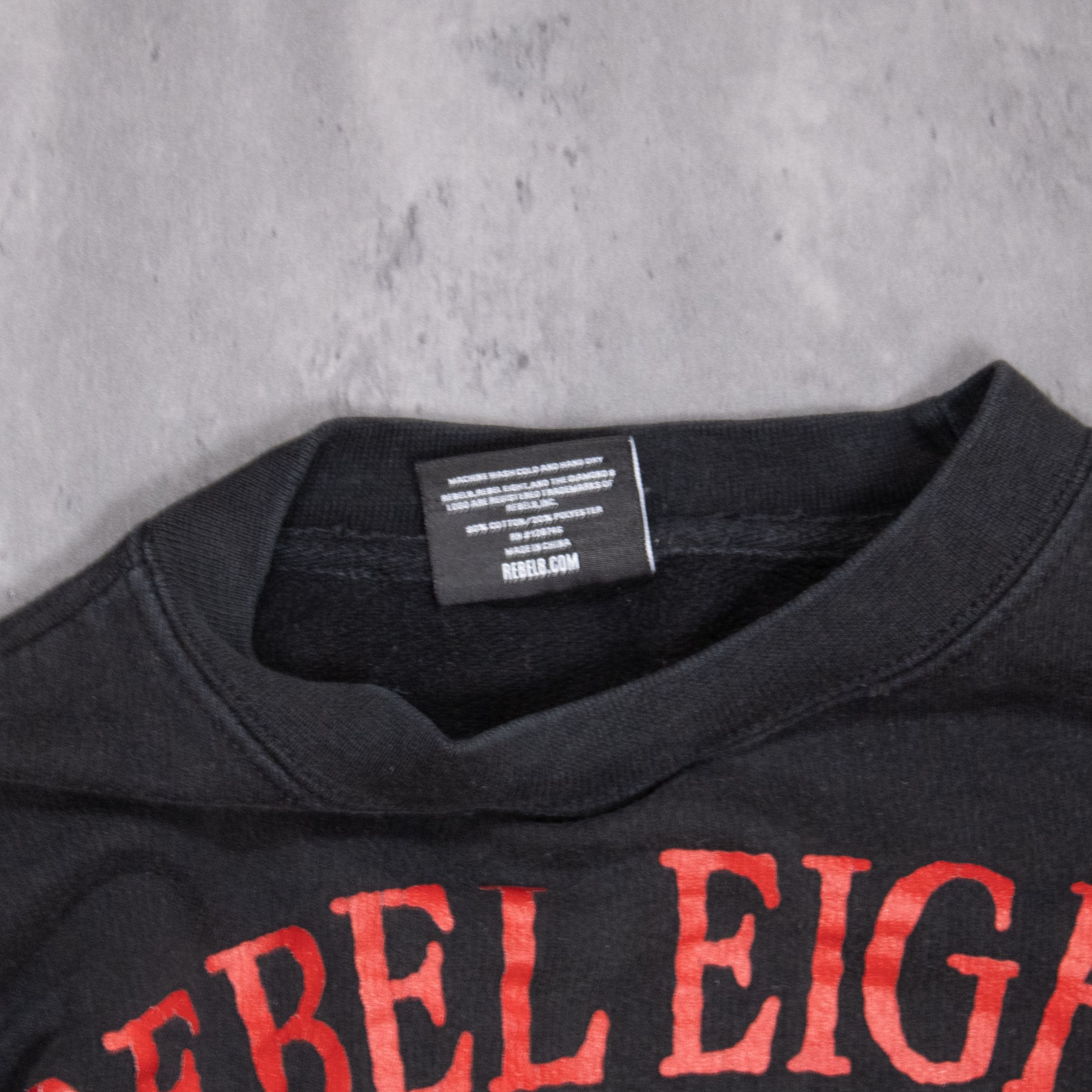 Vintage Rebel Eight Born or Die Black Crewneck Sweater Size US M / EU 48-50 / 2 - 8 Thumbnail