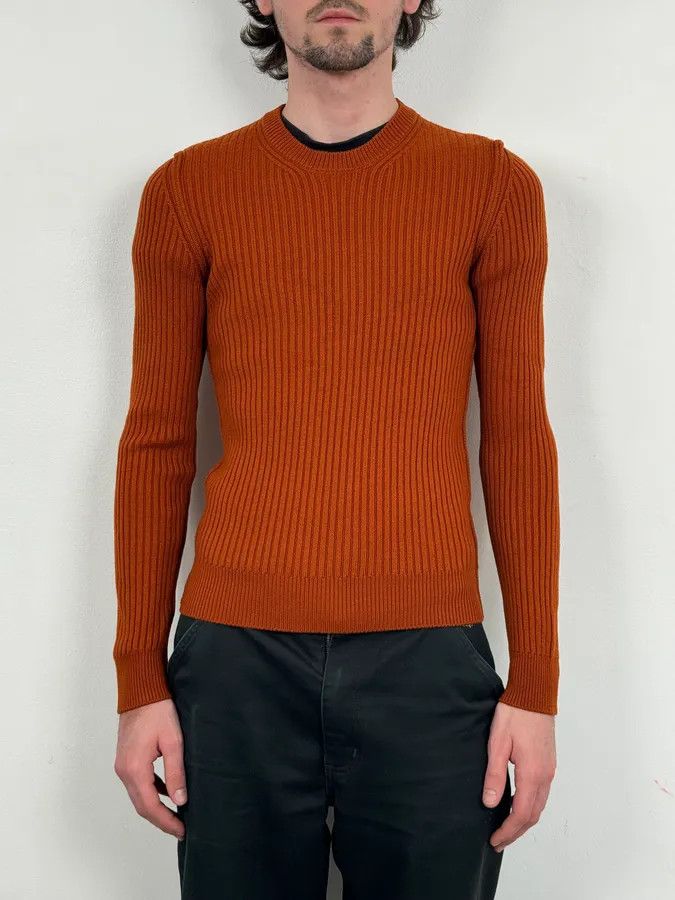Dolce & Gabbana 2000s Dolce & Gabbana Orange Minimalist Sweater Size US S / EU 44-46 / 1 - 2 Thumbnail