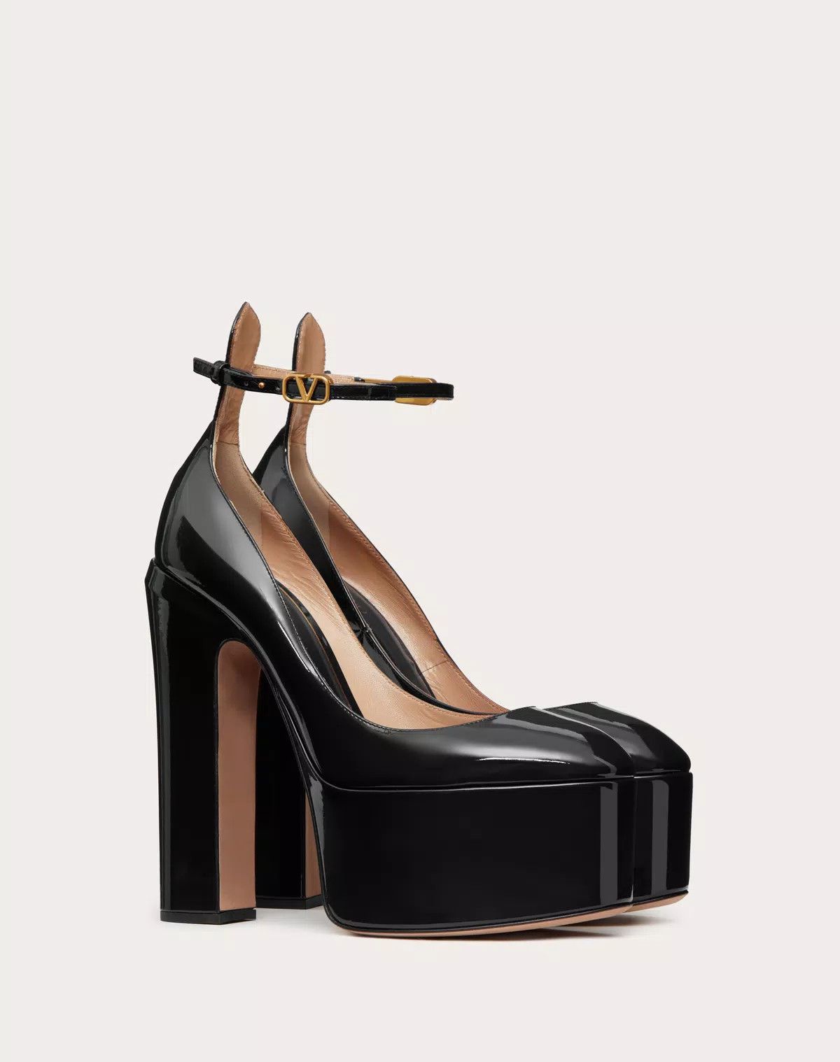 Valentino o1s1wg110426 Tan Go Platform 155mm Pump In Patent Leather Size US 12 / IT 42 - 2 Thumbnail