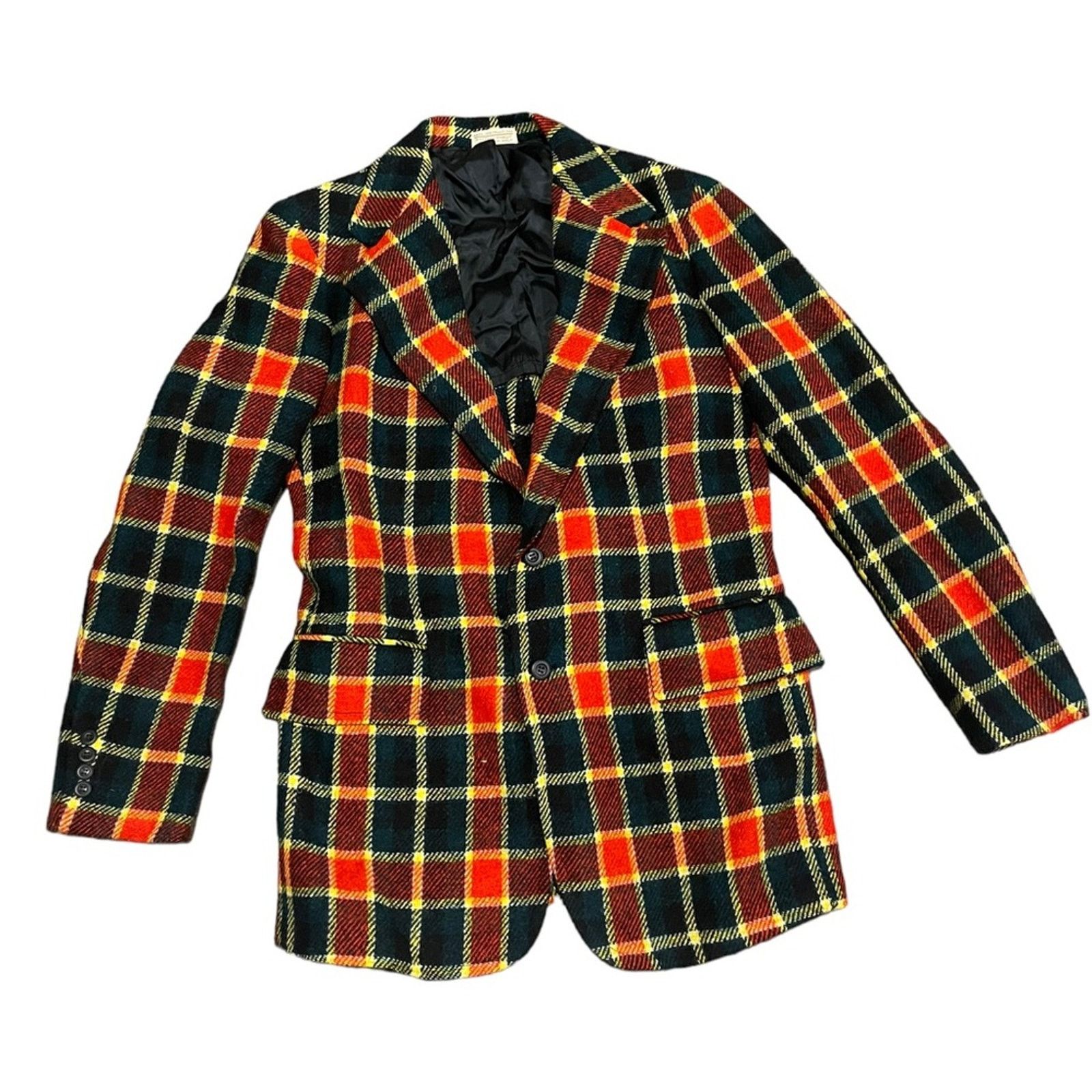 Harris Tweed Harris tweed Wool Blend Blazer Jacket Red Check Size Medium Size US M / EU 48-50 / 2 - 1 Thumbnail