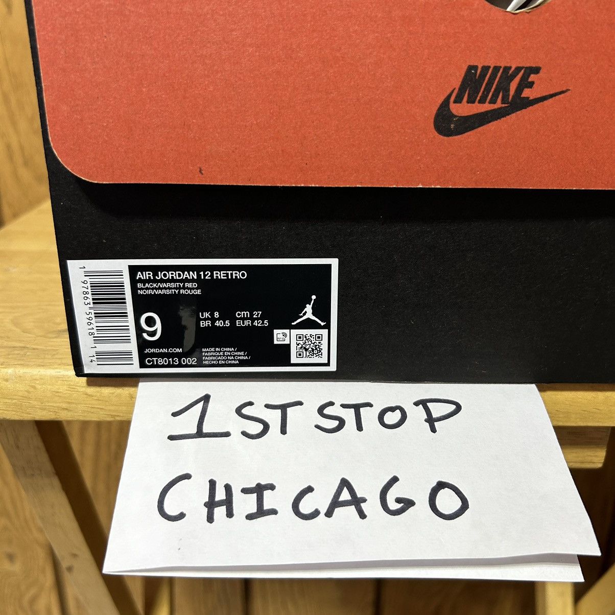 Designer × Jordan Brand × Nike Nike Air Jordan 12 Retro Flu Game 2025 Men’s 9 Authentic NEW Size US 9 / EU 42 - 8 Thumbnail