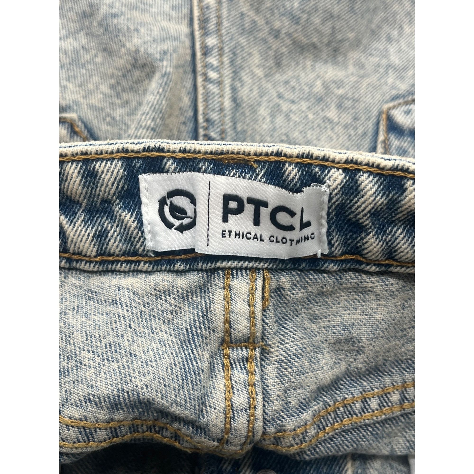 Other PTCL High Waist Exposed Button Fly Denim Cutoff Shorts, Indi Size 30" / US 8 / IT 44 - 6 Thumbnail