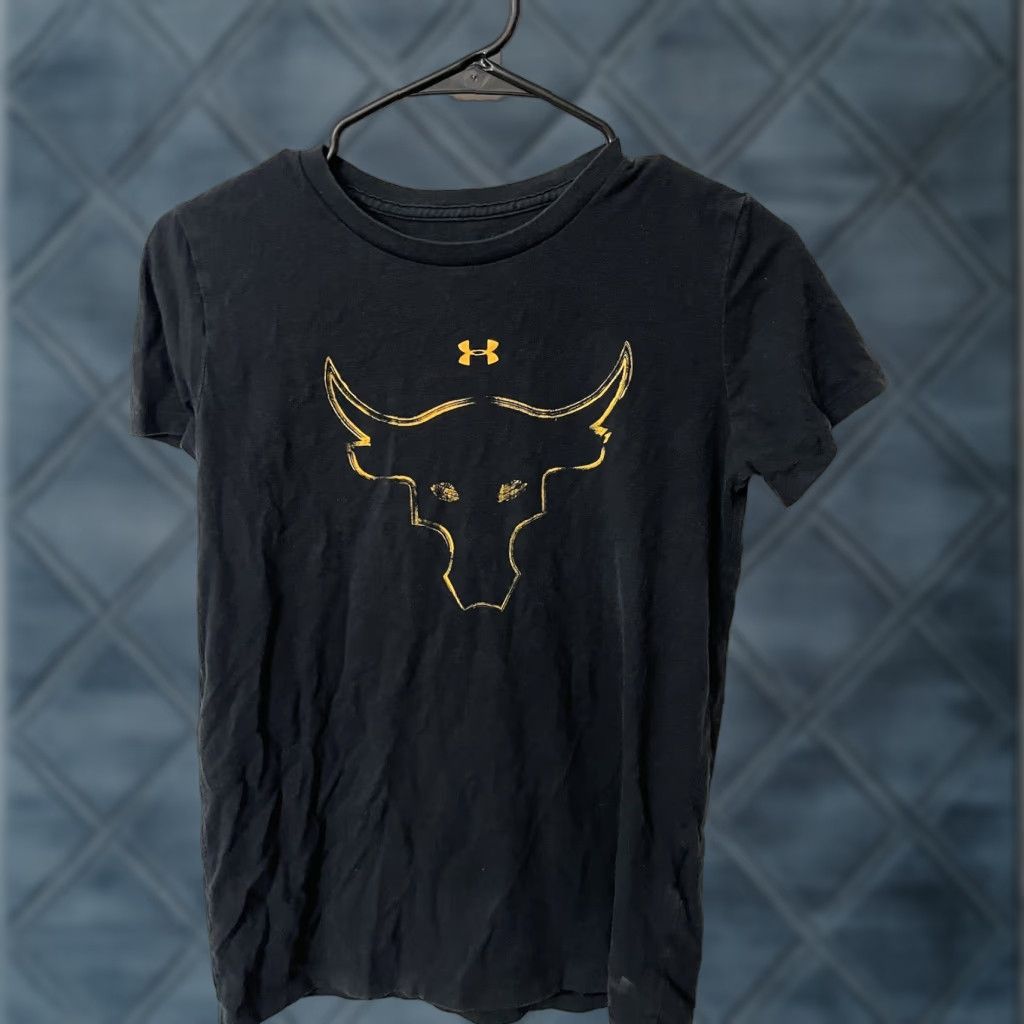 Under Armour Under Armour T Shirt Womens XS Black The Rock Short Sleeve Cap Crew Neck Classic Fit Size XS / US 0-2 / IT 36-38 - 1 Thumbnail