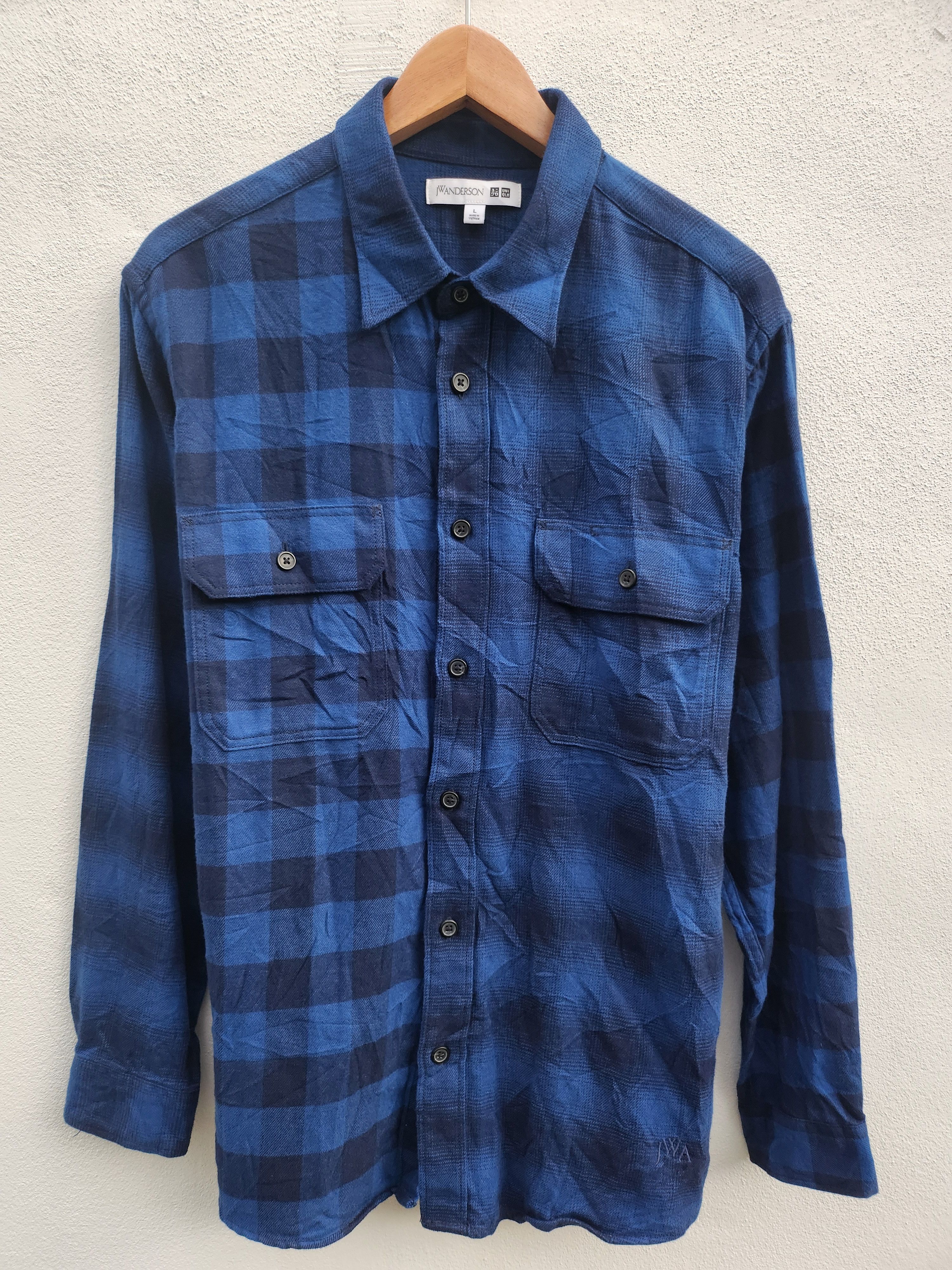 Flannel × JW Anderson × Japanese Brand Jw Anderson x uniqlo punk shirt Size US L / EU 52-54 / 3 - 3 Thumbnail