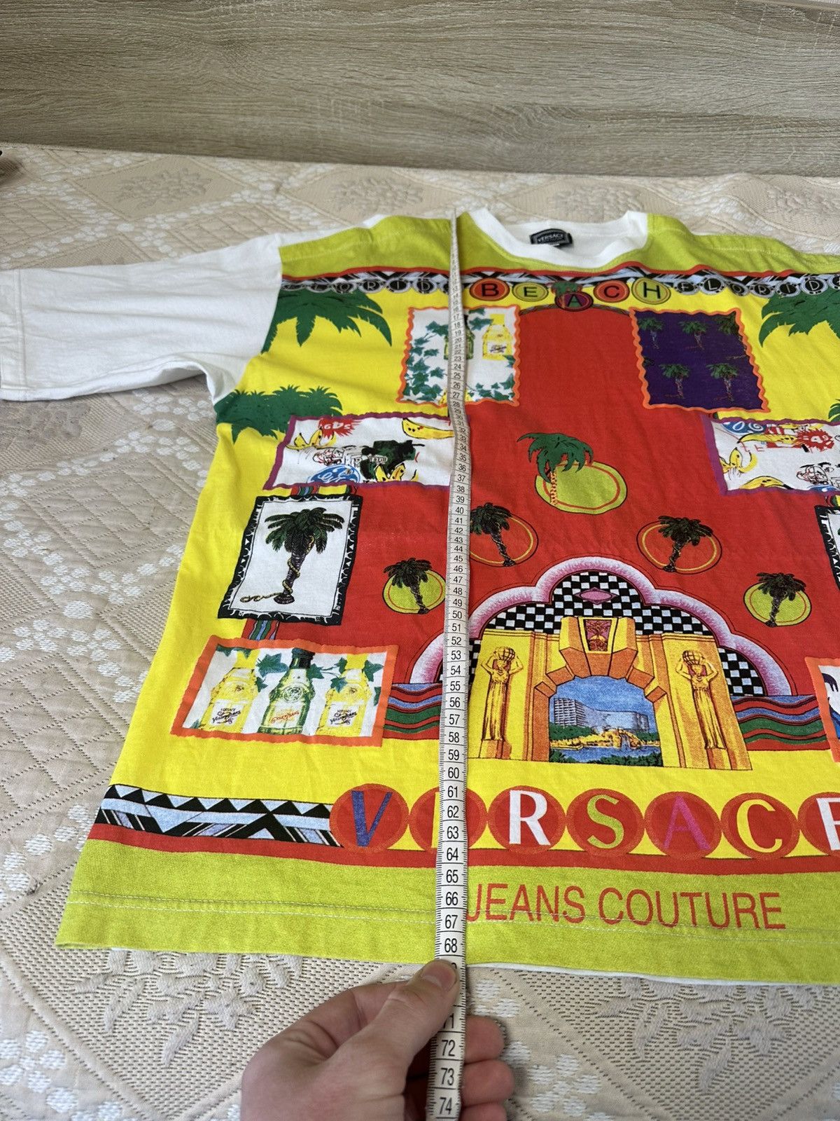 Versace 🔥 Versace Jeans Couture Miami Florida Beach Vintage T Shirt Size US M / EU 48-50 / 2 - 11 Thumbnail