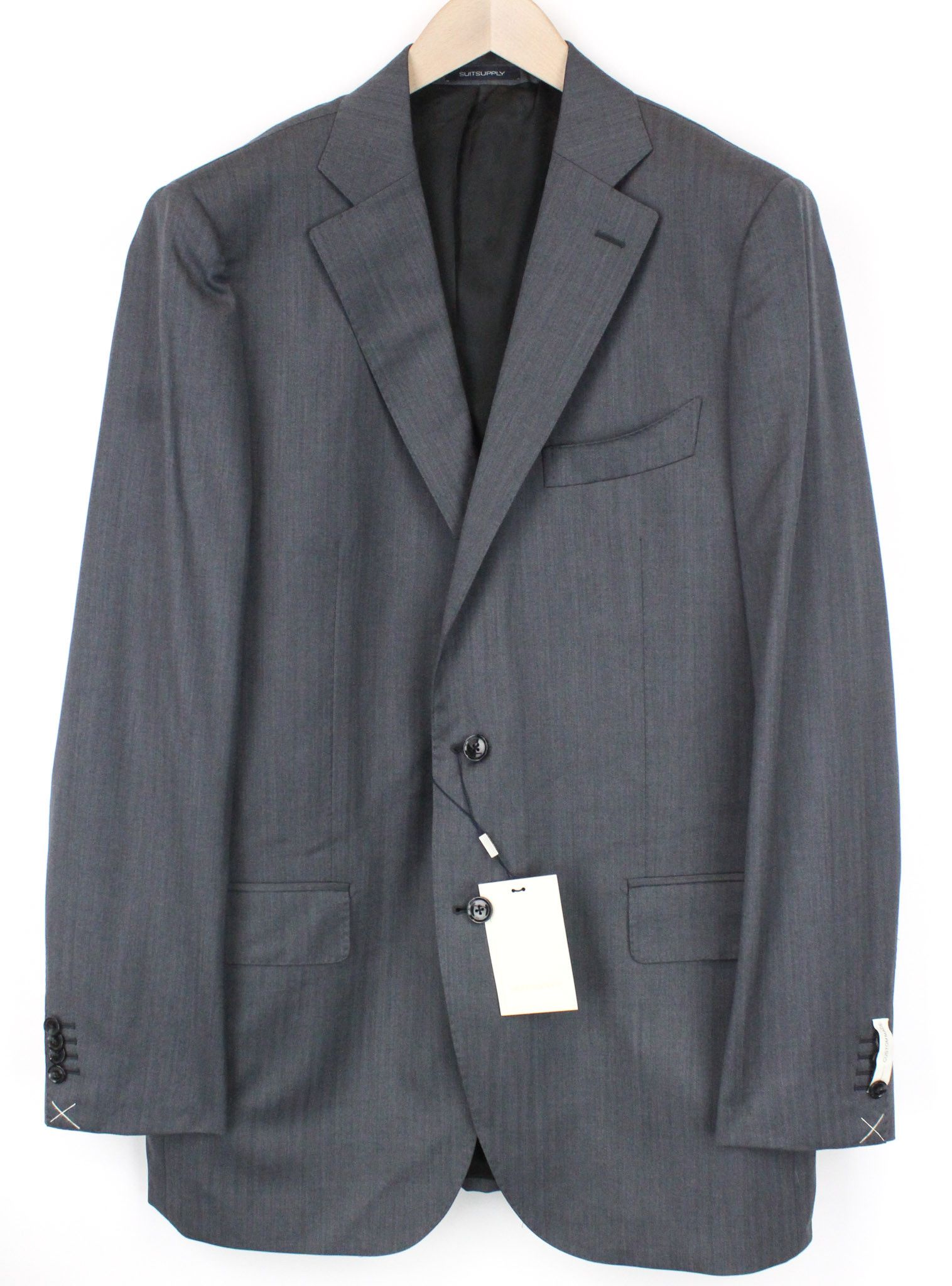 Suitsupply LA SPALLA UK48L Grey Wool Lined Blazer 73662 Size 48L - 1 Thumbnail