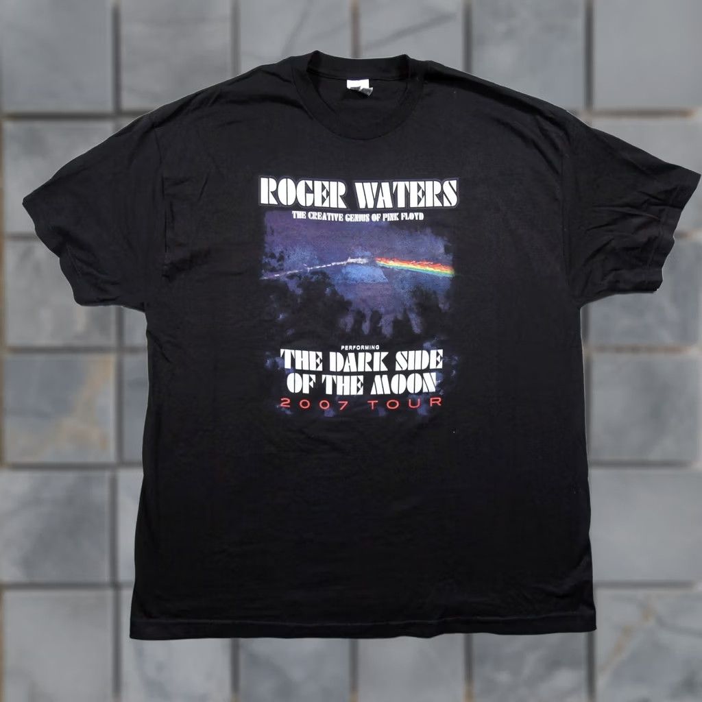 Vintage VINTAGE Pink Floyd Shirt Men 2XL Black Roger Water 2007 Tour Dark Side Of The Moon Band Shirt Size US XXL / EU 58 / 5 - 1 Thumbnail