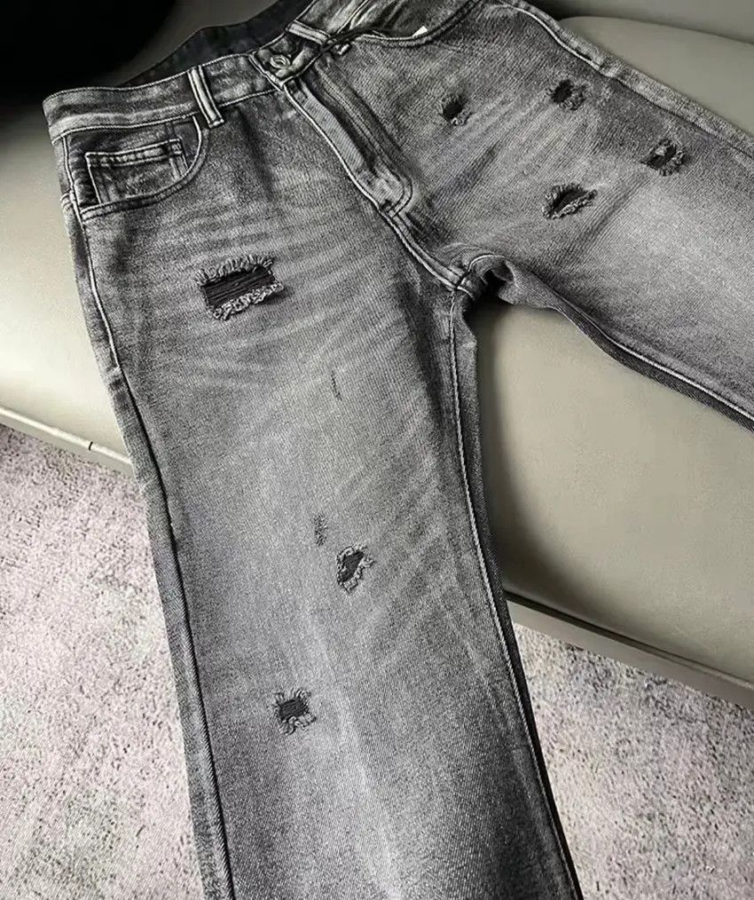 Designer × Japanese Brand Vintage washed ripped and bootcut versatile casual jeans Size US 34 / EU 50 - 4 Thumbnail