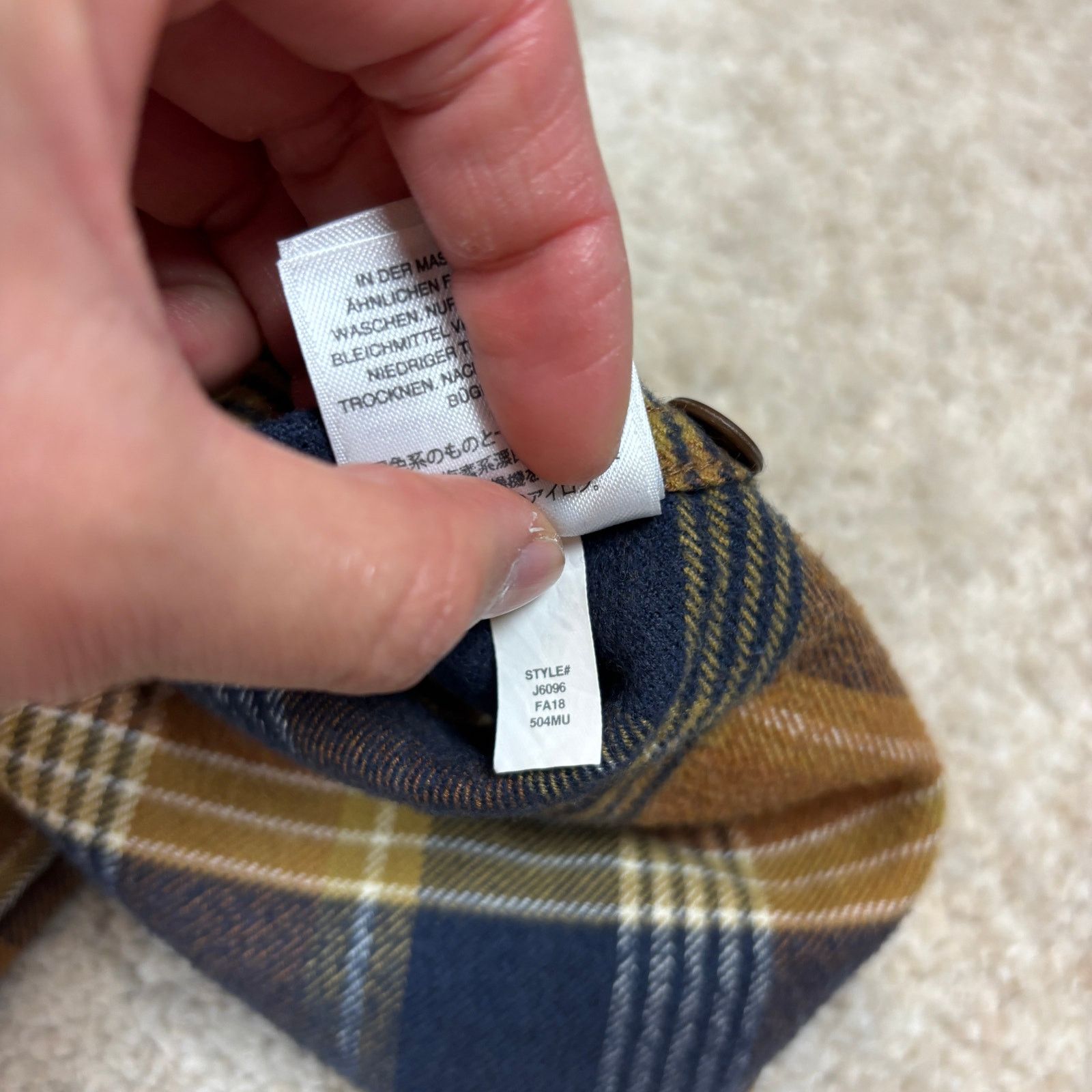 J.Crew × Wallace & Barnes Wallace & Barnes Classic Midweight Flannel Button Up Men's S Size US S / EU 44-46 / 1 - 8 Thumbnail