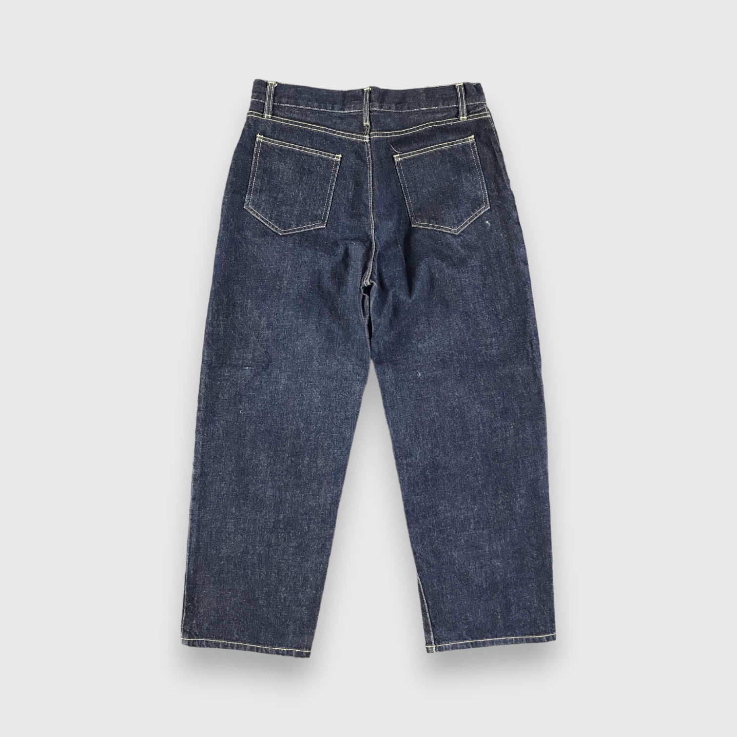 Japanese Brand Felissimo Blossom Jeans Dark Wash Denim -J2732 Size US 33 - 2 Thumbnail