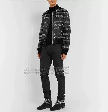 Amiri amiri music note bomber jacket. Size US M / EU 48-50 / 2 - 8 Thumbnail