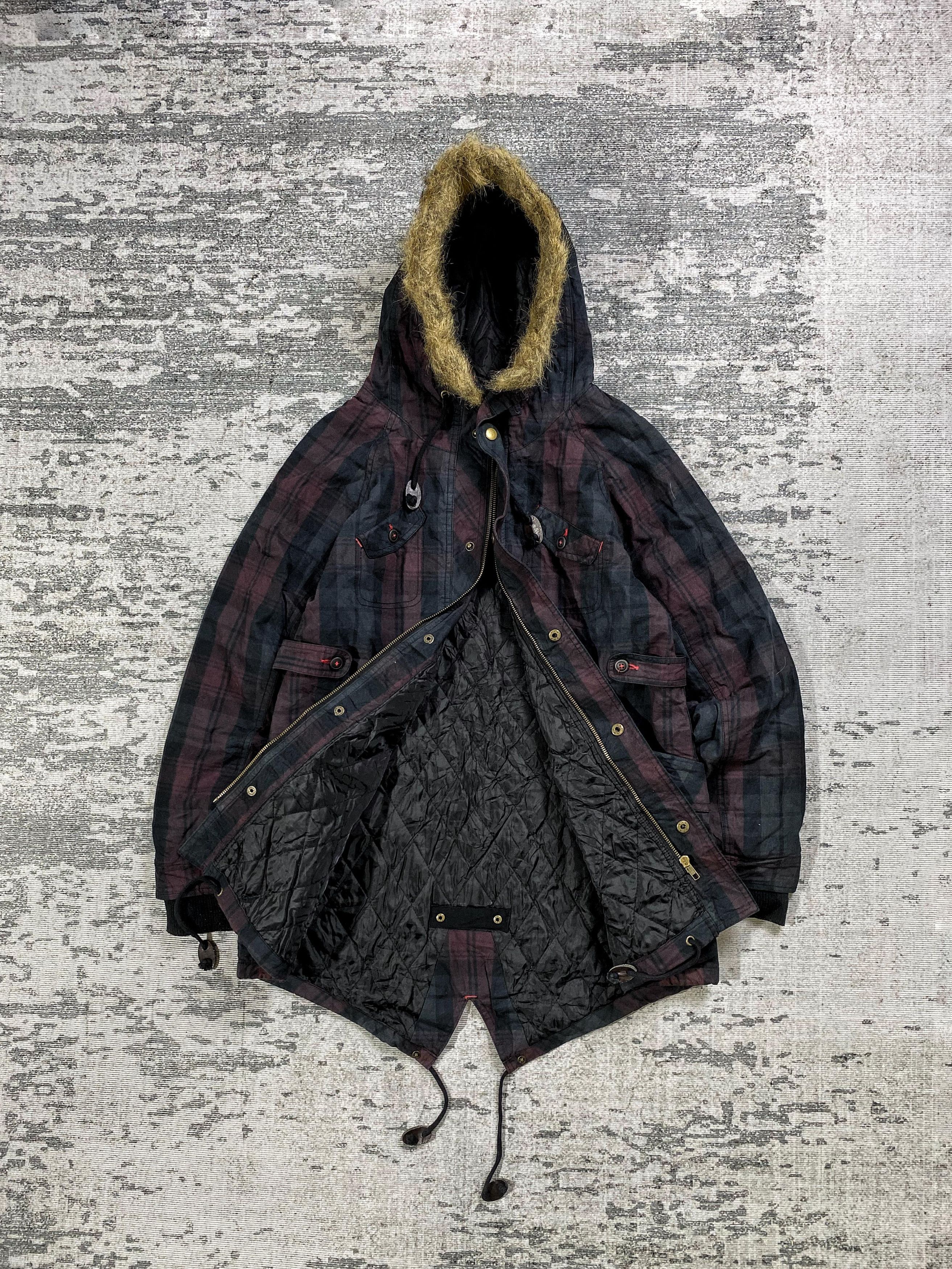 Japanese Brand 2000s Hysteric Y's Junya Gimmick Fur Hodded y2k Lgb Ifsix Size US M / EU 48-50 / 2 - 4 Thumbnail
