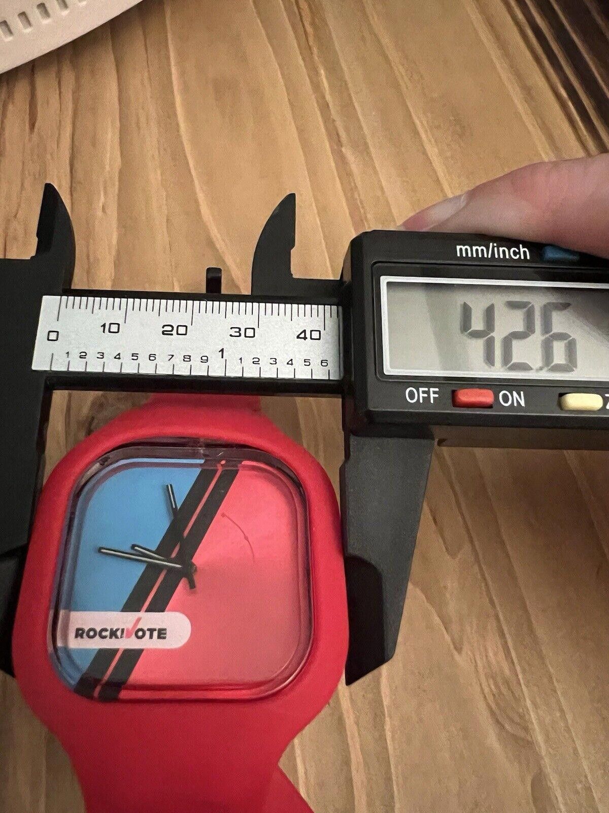 Designer Modify Watch “Rock Vote” New Battery Silicone Band Size ONE SIZE - 2 Thumbnail