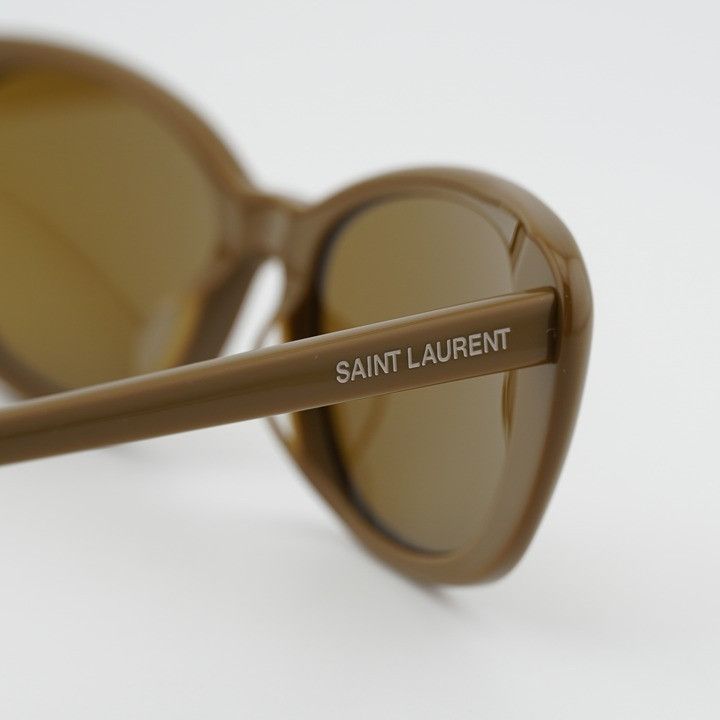 Saint Laurent Paris Saint Laurent SL822 003 Sunglasses Licorice Brown Cat Eye Size ONE SIZE - 8 Thumbnail