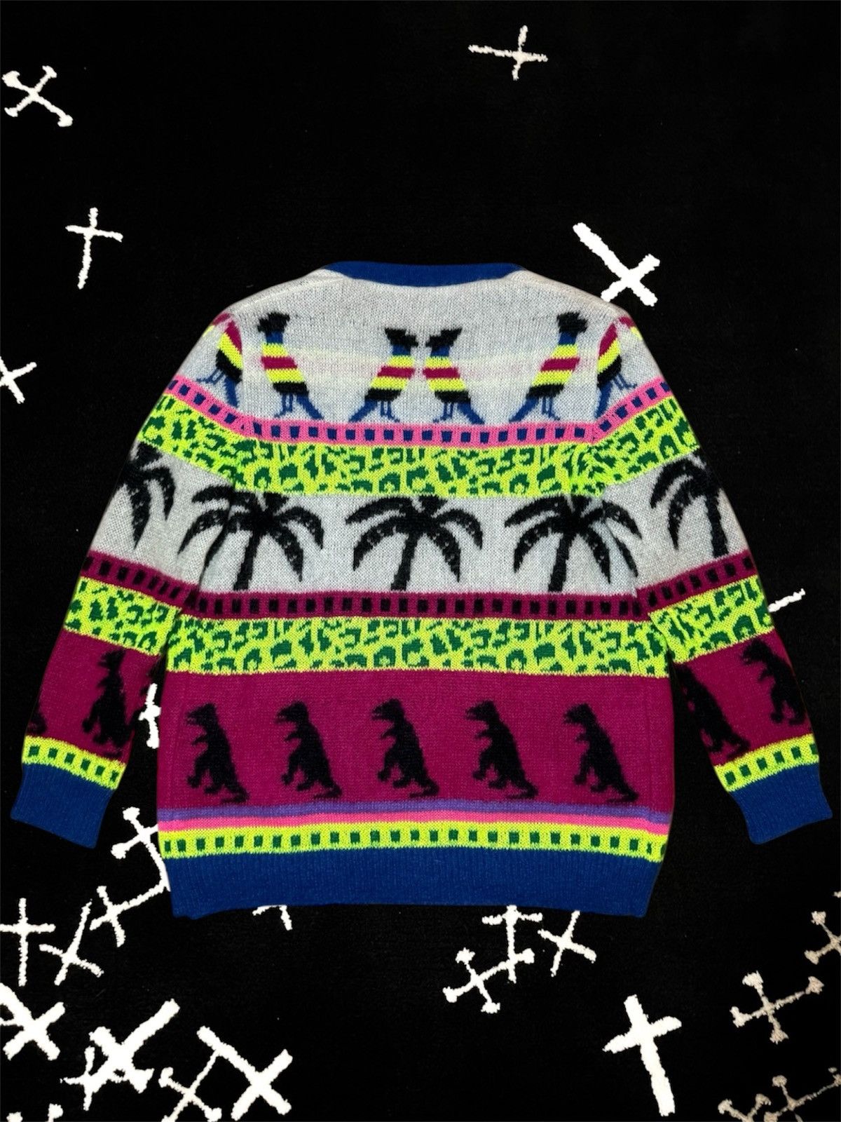 Saint Laurent Paris SAINT LAURENT DINO PALM HEDI SLIMANE SS16 CARDIGAN SWEATER Size US S / EU 44-46 / 1 - 2 Thumbnail