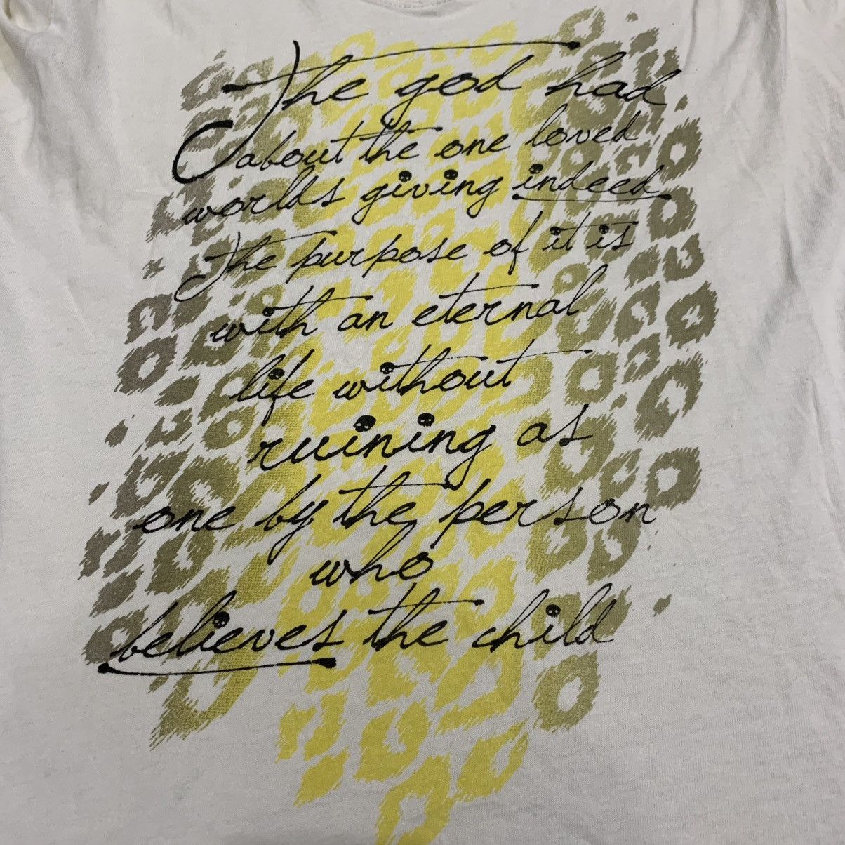 Hysteric Glamour Japanese Semantic Poem Script V Neck Tees Size US M / EU 48-50 / 2 - 7 Thumbnail