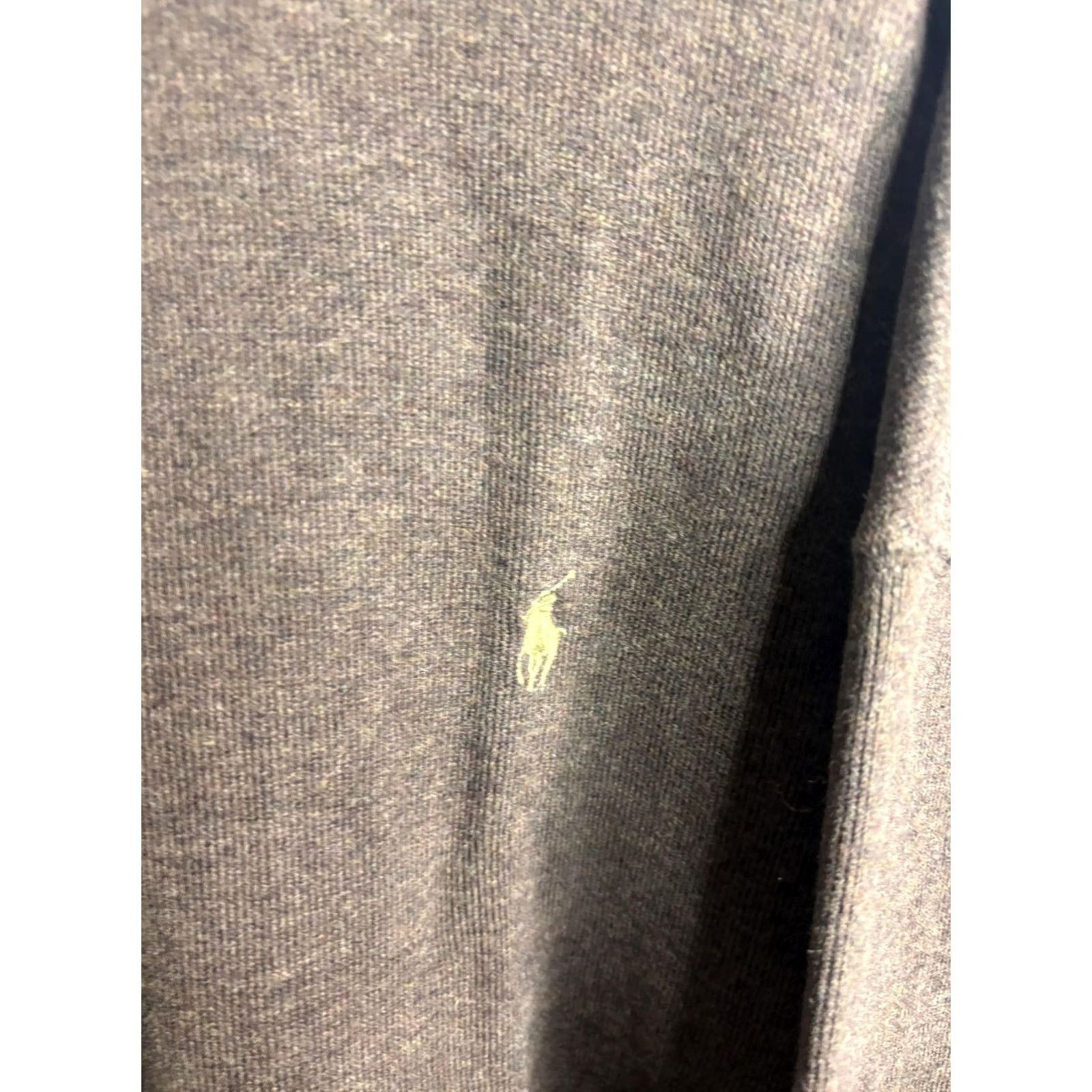 Polo Ralph Lauren Polo Ralph Lauren Mens Big 3X Brown Quarter Zip Pullover Sweater Mock Neck Logo Size US XXL / EU 58 / 5 - 3 Thumbnail