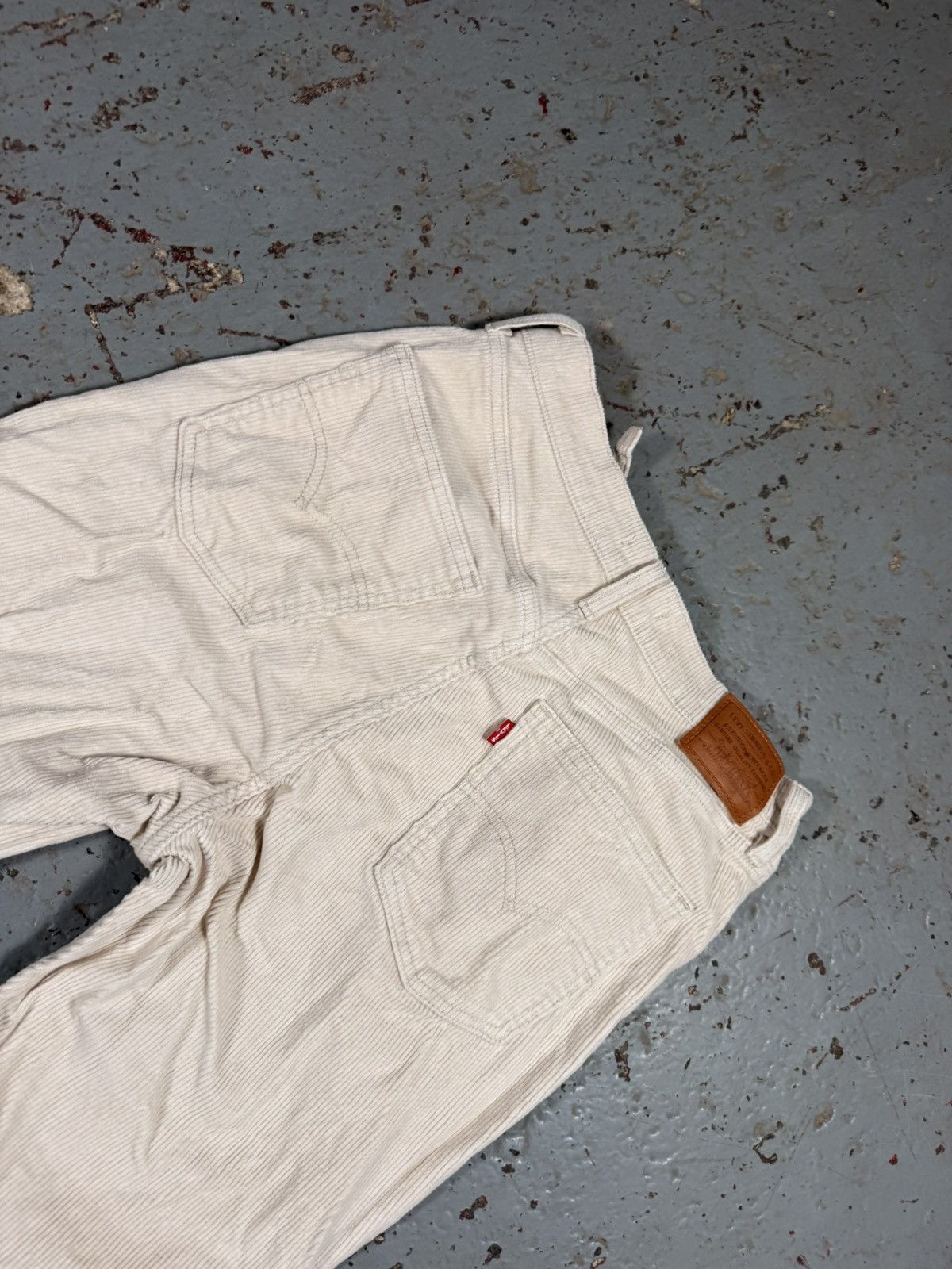 Levi's Vintage Off White Levis Corduroy Pants Size US 30 / EU 46 - 4 Thumbnail