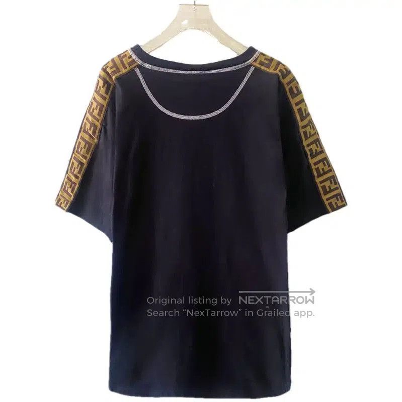 Fendi Fendi Black Cotton Men's T-Shirt L Size . Size US L / EU 52-54 / 3 - 2 Thumbnail