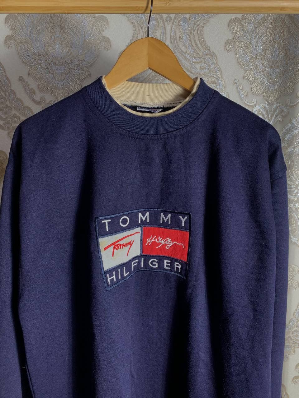 Tommy Hilfiger × Vintage VERY RARE TOMMY HILFIGER BIG LOGO SWEATSHIRT RETRO Y2K 90s Size US L / EU 52-54 / 3 - 2 Thumbnail