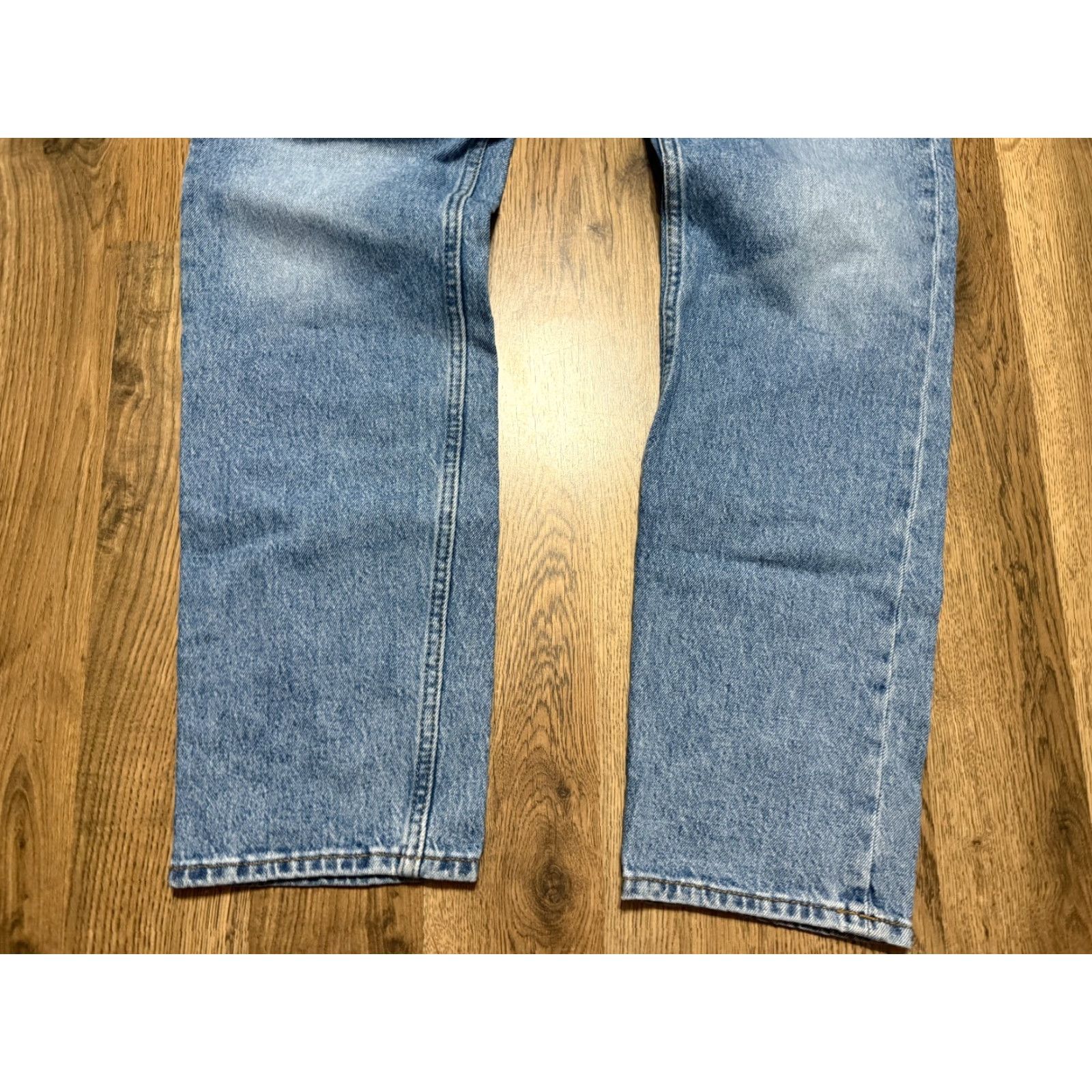 Vintage Indigo & Chino Jeans Men 34x30 Blue Denim Straight Pocket Jeans 5-Pocket Regular Rise Mid Vintage No Size US 34 / EU 50 - 3 Thumbnail