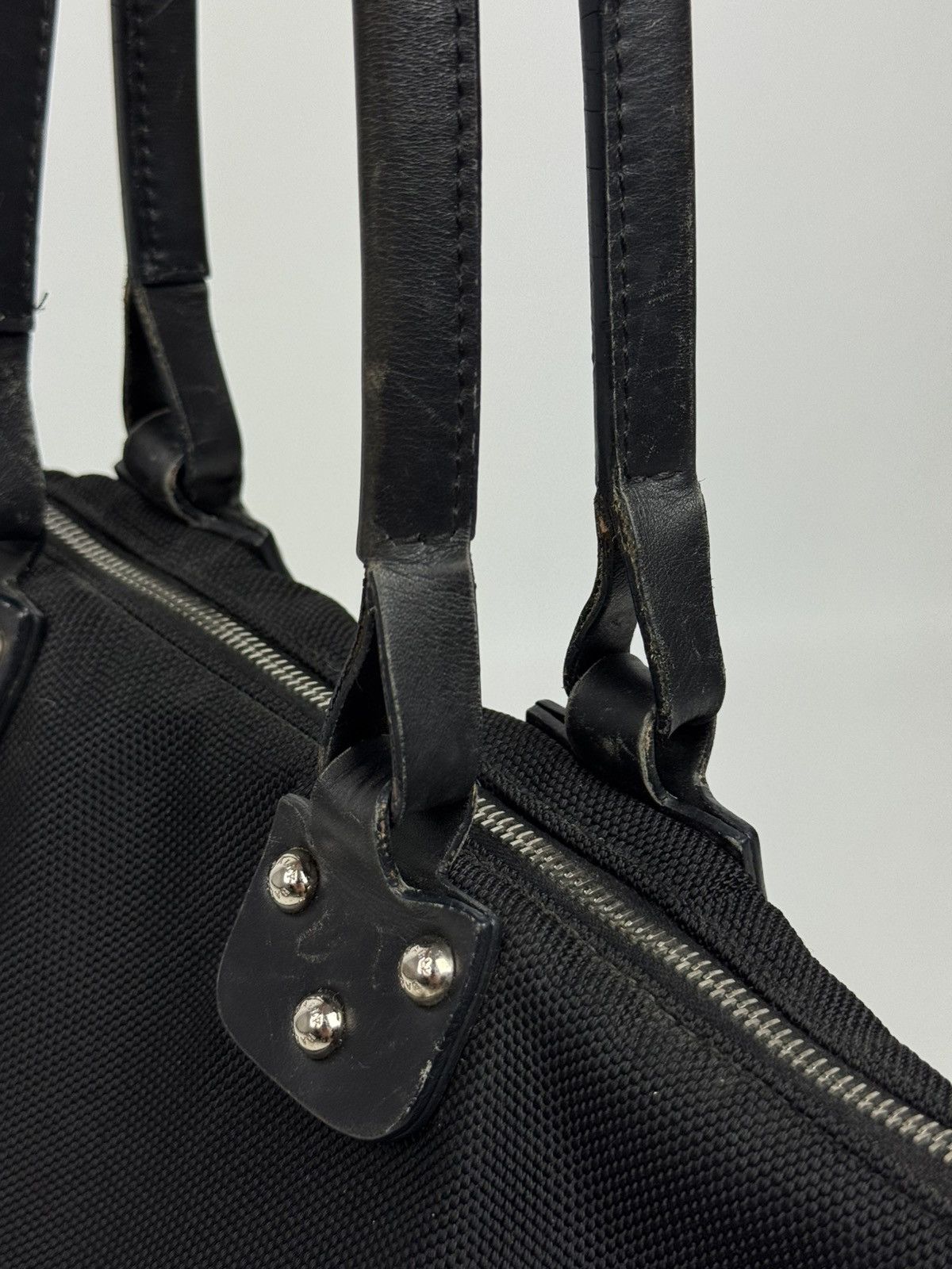 Bally Bally Cloth Canvas/Leather Black Handbag Size ONE SIZE - 5 Thumbnail