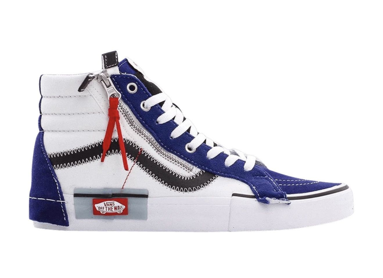 Designer × Vans ⚡️ VANS Sk8-Hi Reissue CAP Blueprint Hi Top Shoes Size 13 ⚡️ Size US 13 / EU 46 - 4 Thumbnail