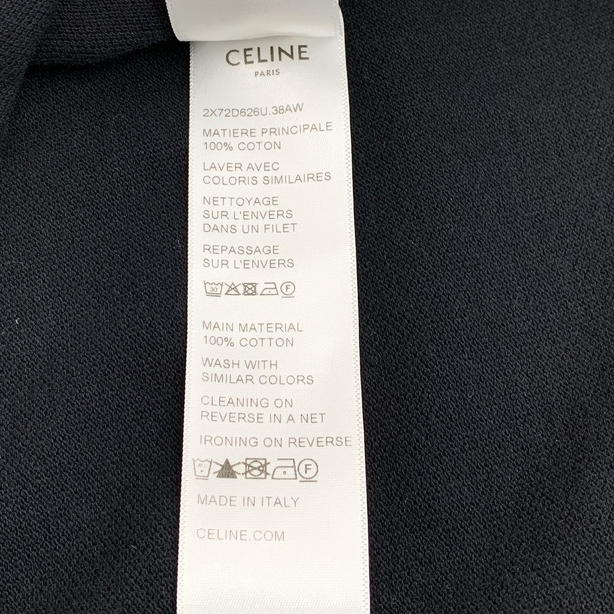Celine Celine 23 Black Cotton Strapless Short Sleeve Dress Size M / US 6-8 / IT 42-44 - 7 Thumbnail