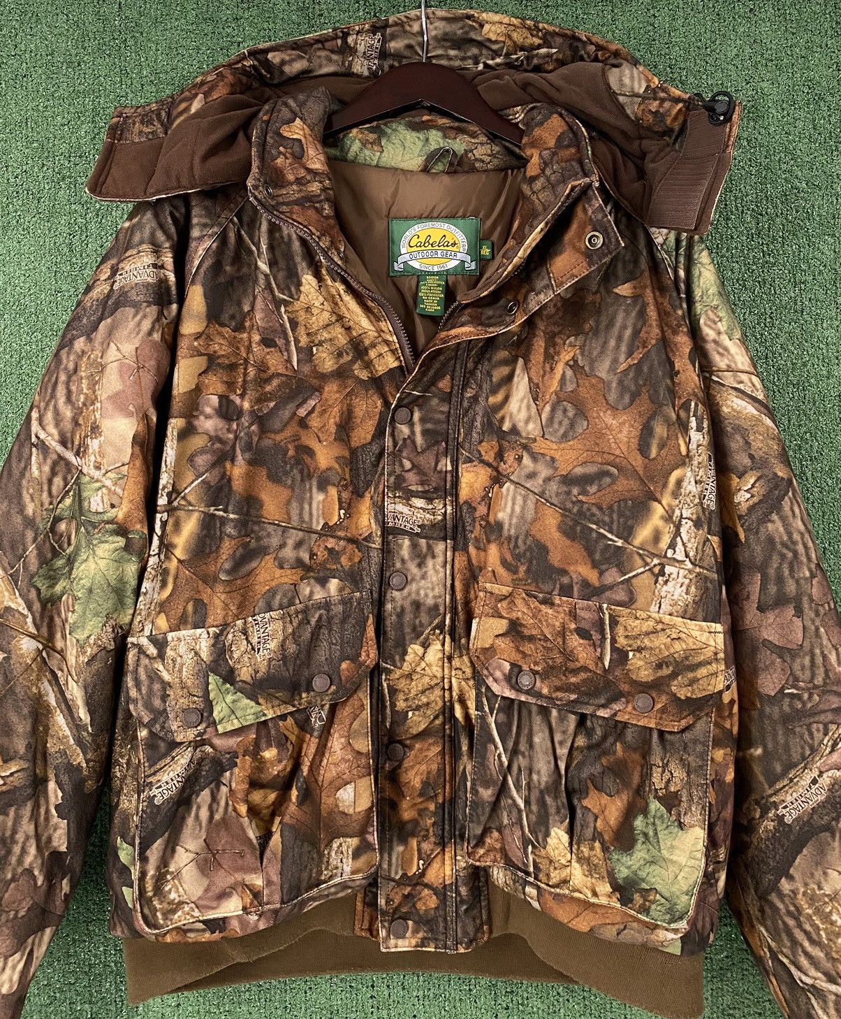 Cabelas Vintage Y2K Cabela’s Leaf Tree Bark Camo Winter Jacket 2XL Size US XXL / EU 58 / 5 - 2 Thumbnail