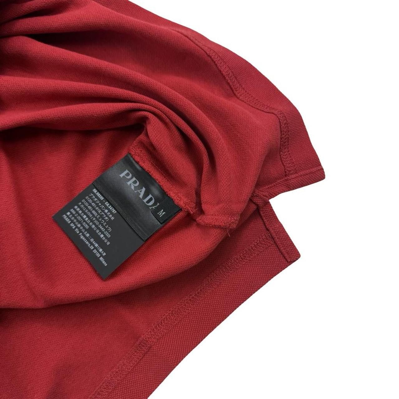 Prada Red Prada Sport Red Tab Polo Shirt - Medium Size US M / EU 48-50 / 2 - 6 Thumbnail