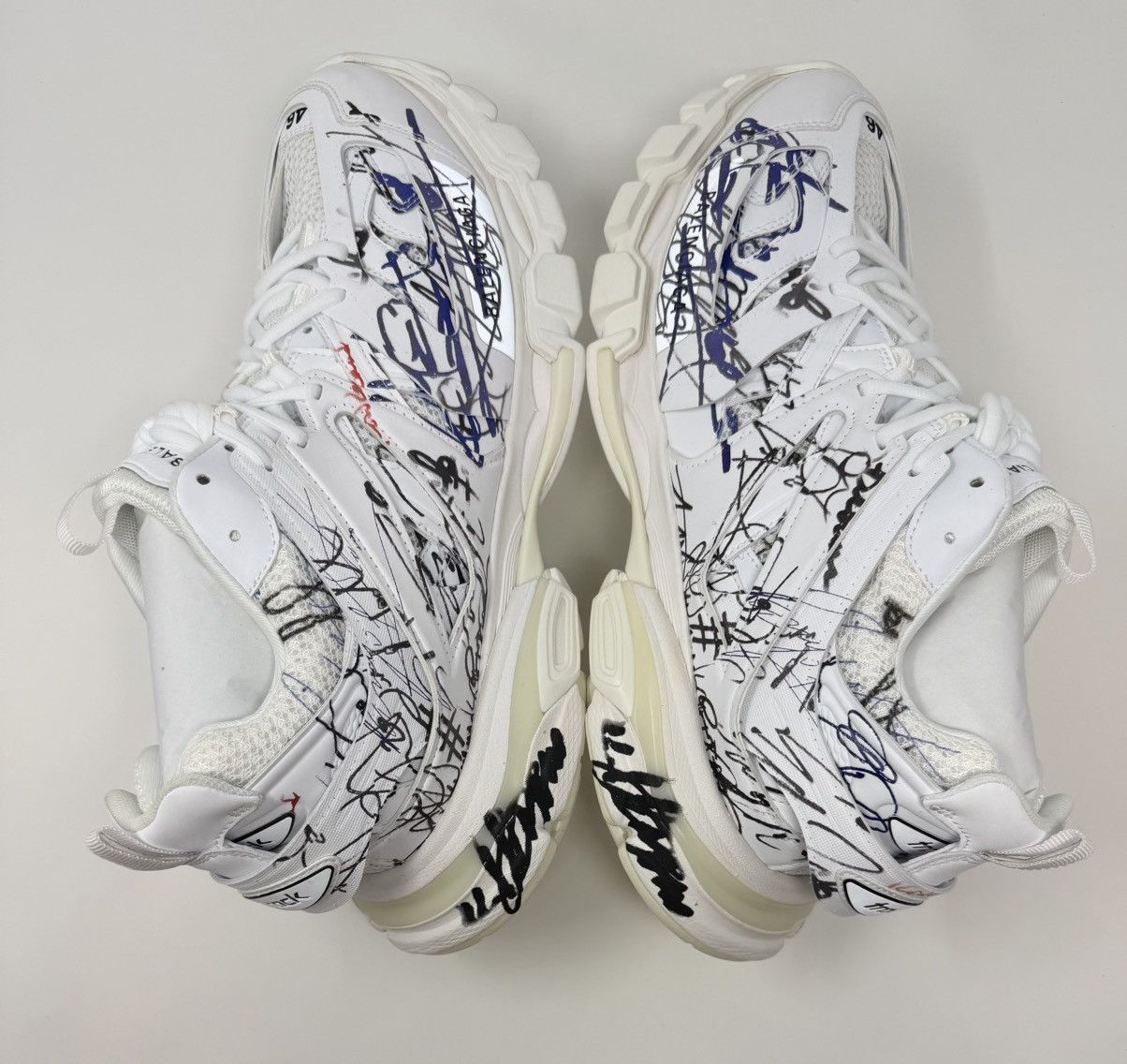 Balenciaga Balenciaga Track Autographed Sneaker White Size US 13 / EU 46 - 3 Thumbnail
