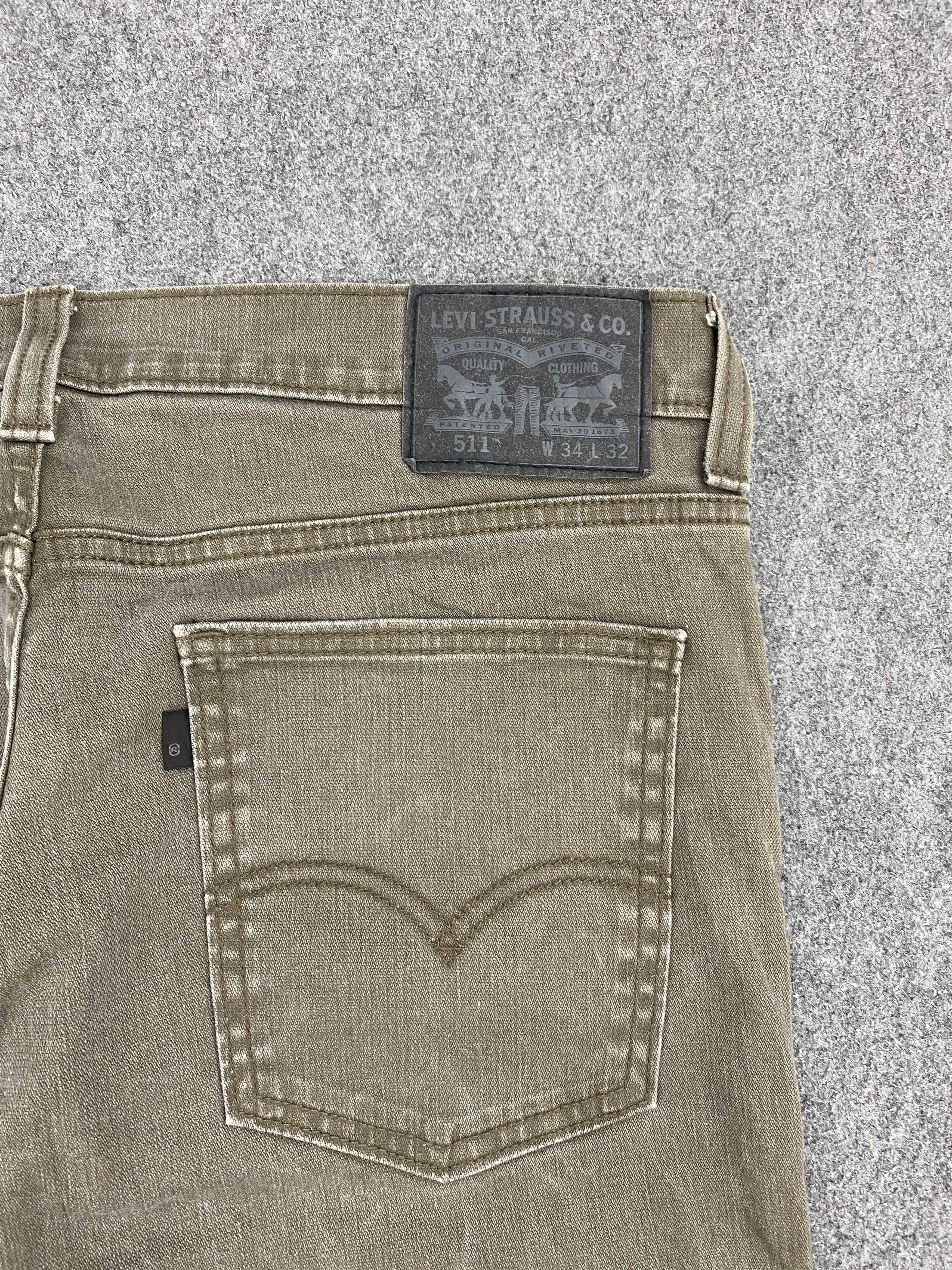 Levi's × Vintage Faded Black Vintage Levis 511 Jeans Size US 34 / EU 50 - 7 Thumbnail