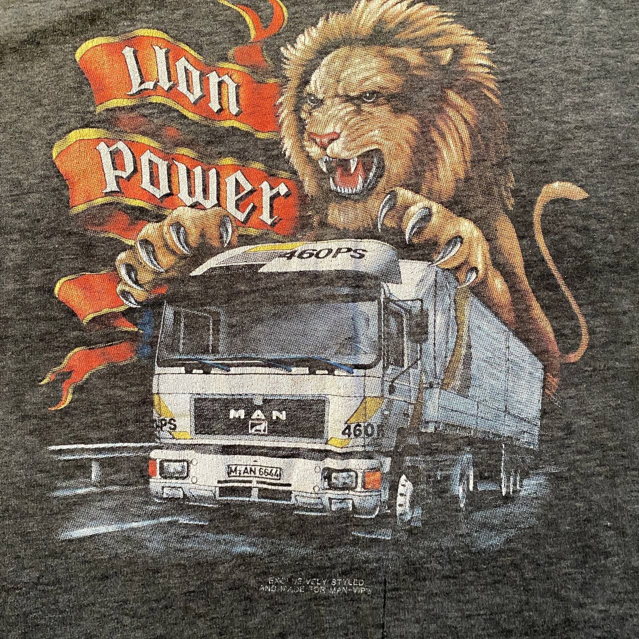 Band Tees VINTAGE RARE 90S LION POWER MAN TRUCK AMAZING T SHIRT 318 Size US M / EU 48-50 / 2 - 4 Thumbnail