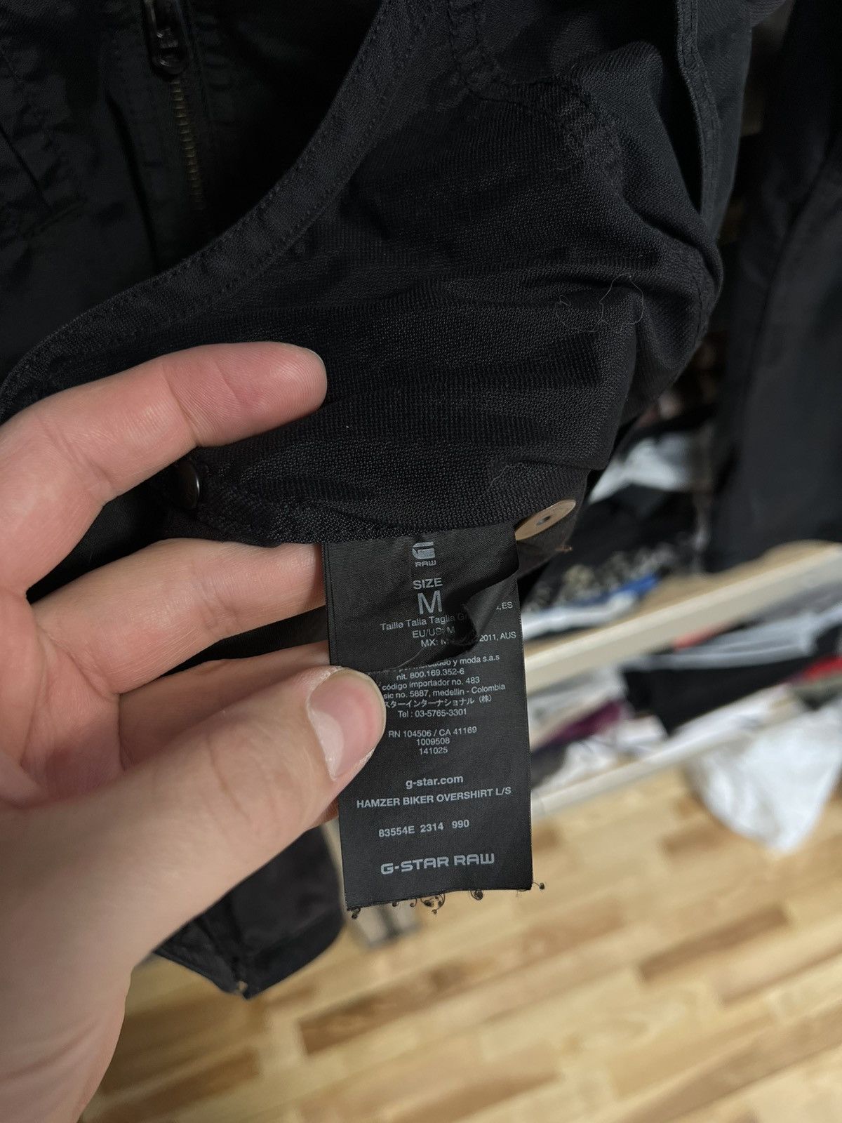 G-Star G-Star Raw Jacket Hamzer Biker Overshirt Cargo Zip Pockets Size US M / EU 48-50 / 2 - 9 Thumbnail