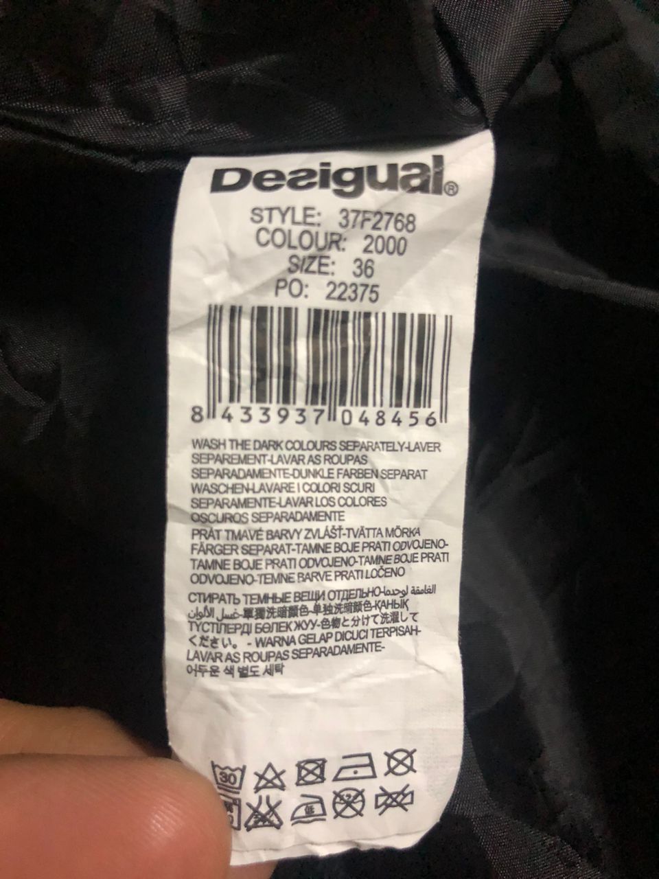 Designer × Japanese Brand Rare💥Desigual Corduroy Double Button Mini Skirt Size 29" - 12 Thumbnail