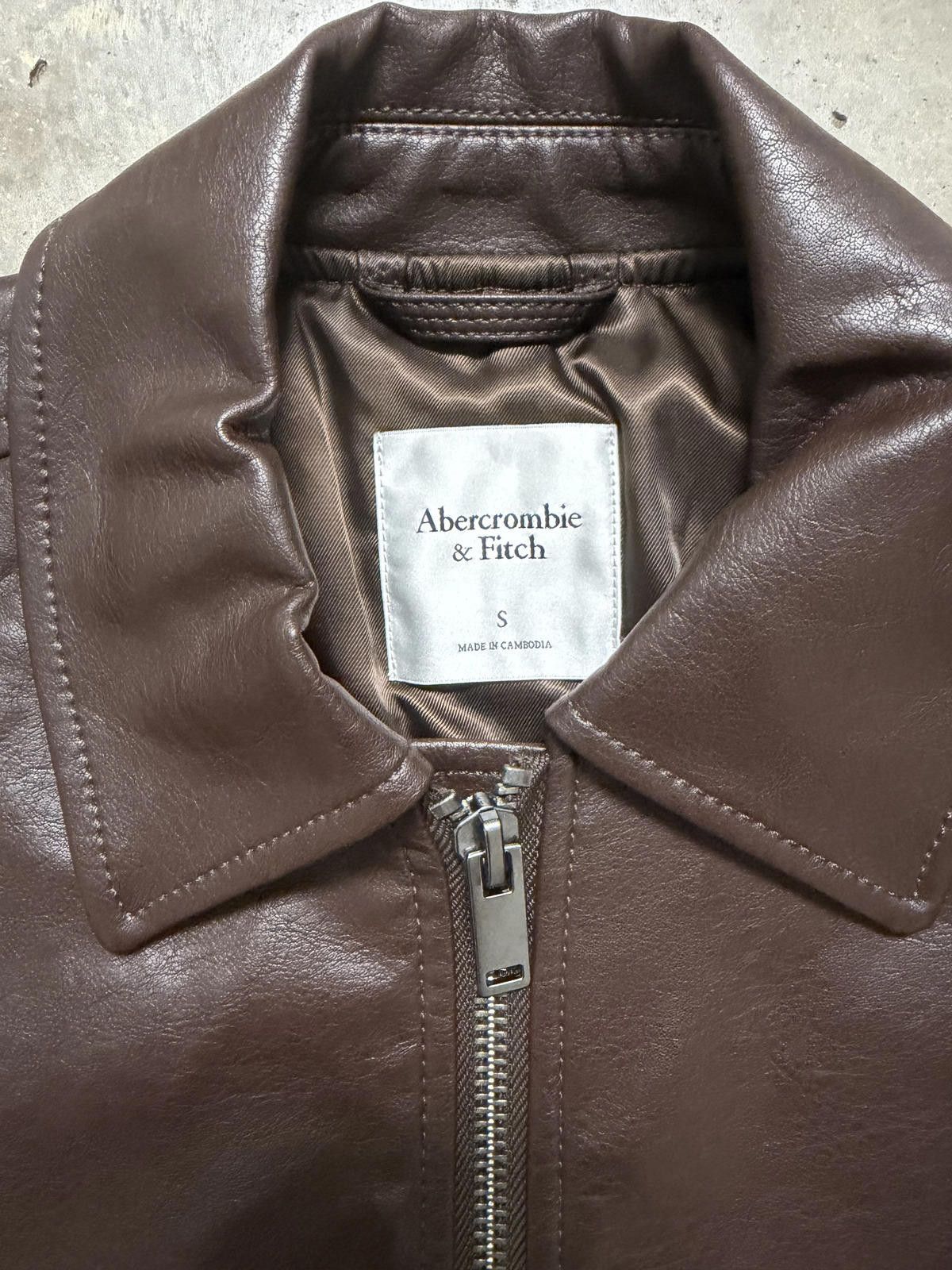 Abercrombie & Fitch ABERCROMBIE & FITCH VEGAN LEATHER JACKET NEW WITH TAGS Size US S / EU 44-46 / 1 - 2 Thumbnail
