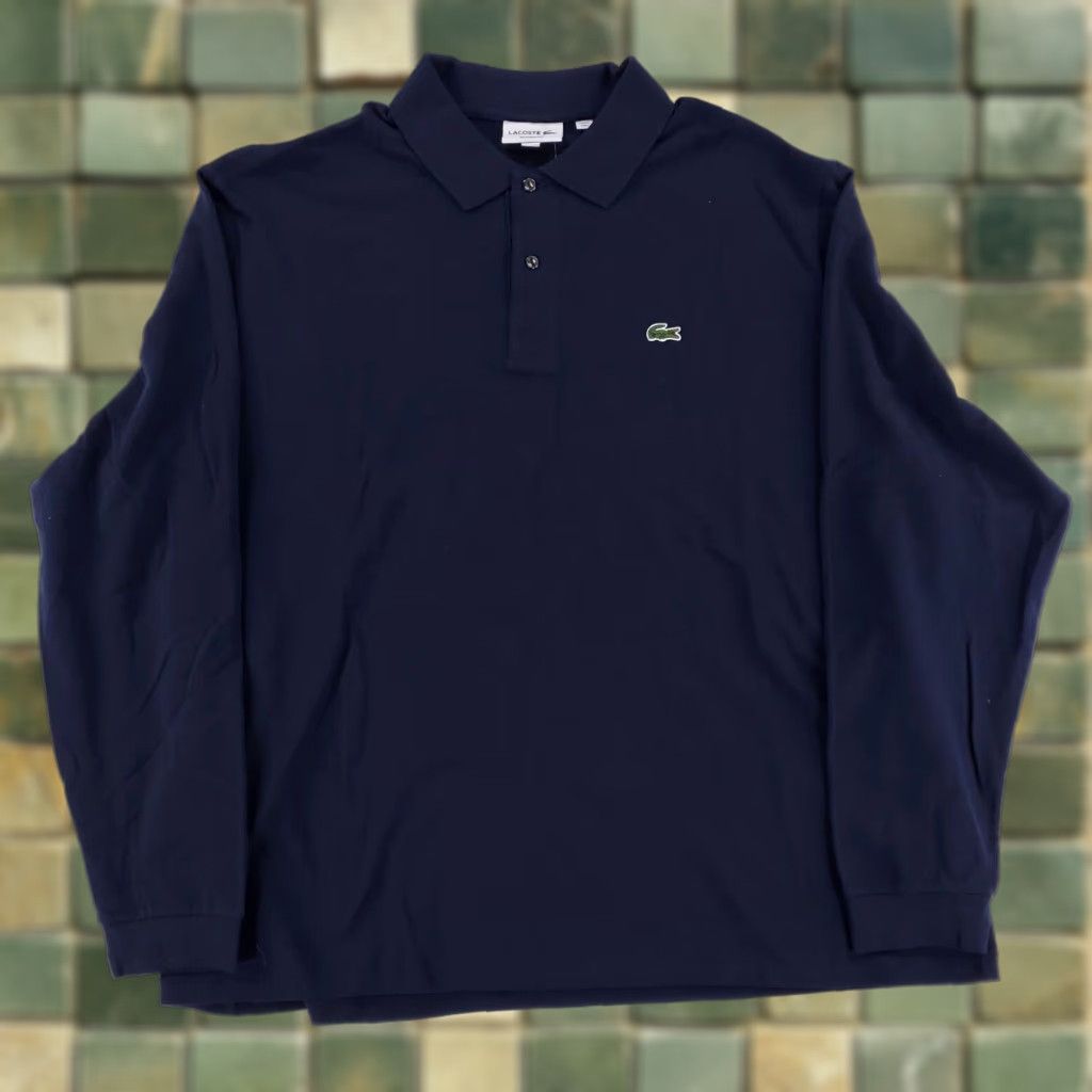 Lacoste Lacoste Long Sleeve Pique Polo Shirt Blue Mens 4XL NWT FR9 XXXXL Size US XXL / EU 58 / 5 - 1 Thumbnail