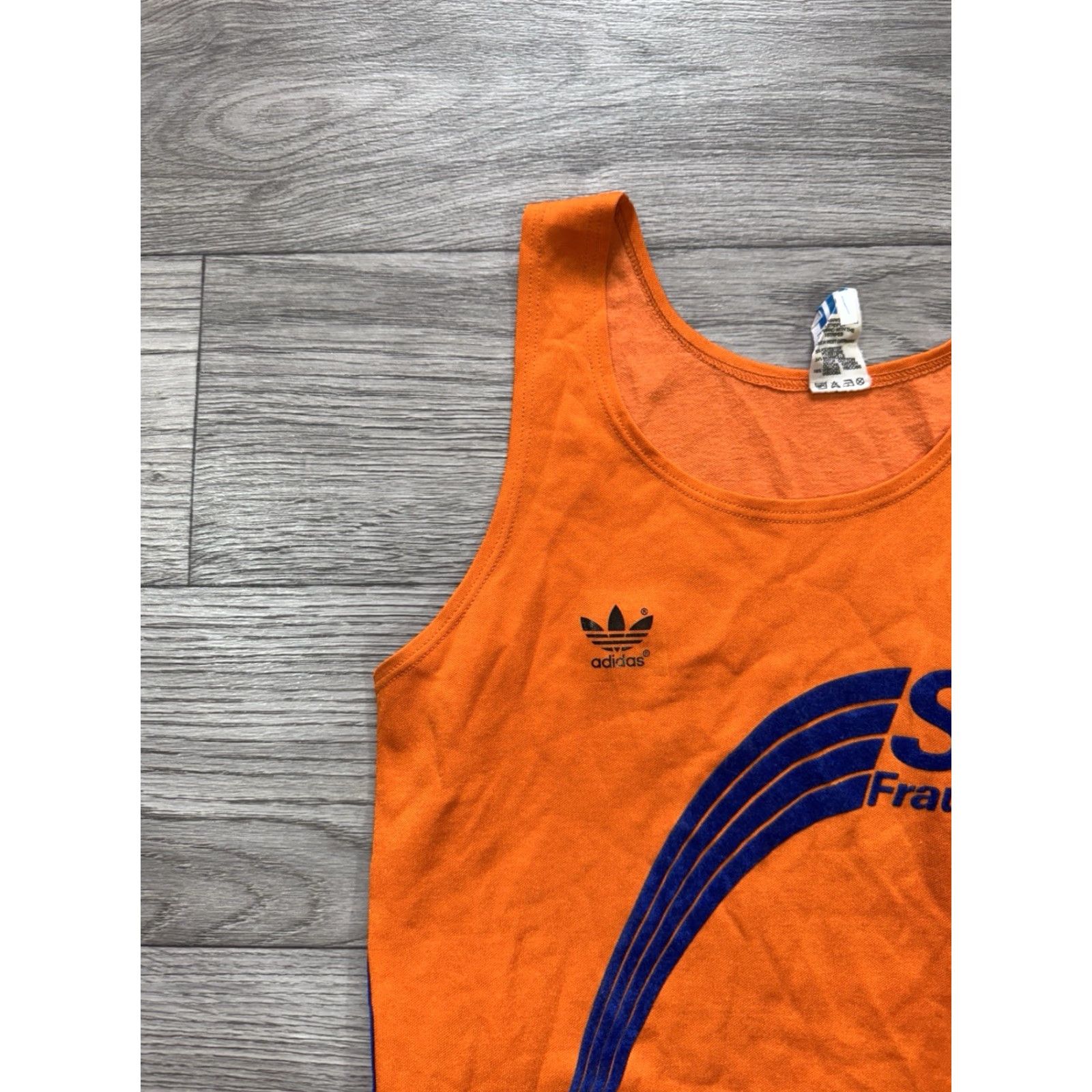 Adidas VINTAGE Adidas Originals STV Frauenfeld 1970s Tank Top Made in West Germany Orange M Tank Mens Size US M / EU 48-50 / 2 - 4 Thumbnail