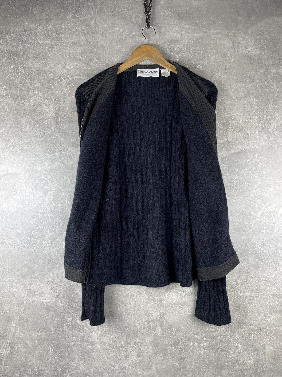 Dolce & Gabbana Dolce & Gabbana Maglie Late 90s Techno Knit Hybrid Jacket Size US M / EU 48-50 / 2 - 7 Thumbnail