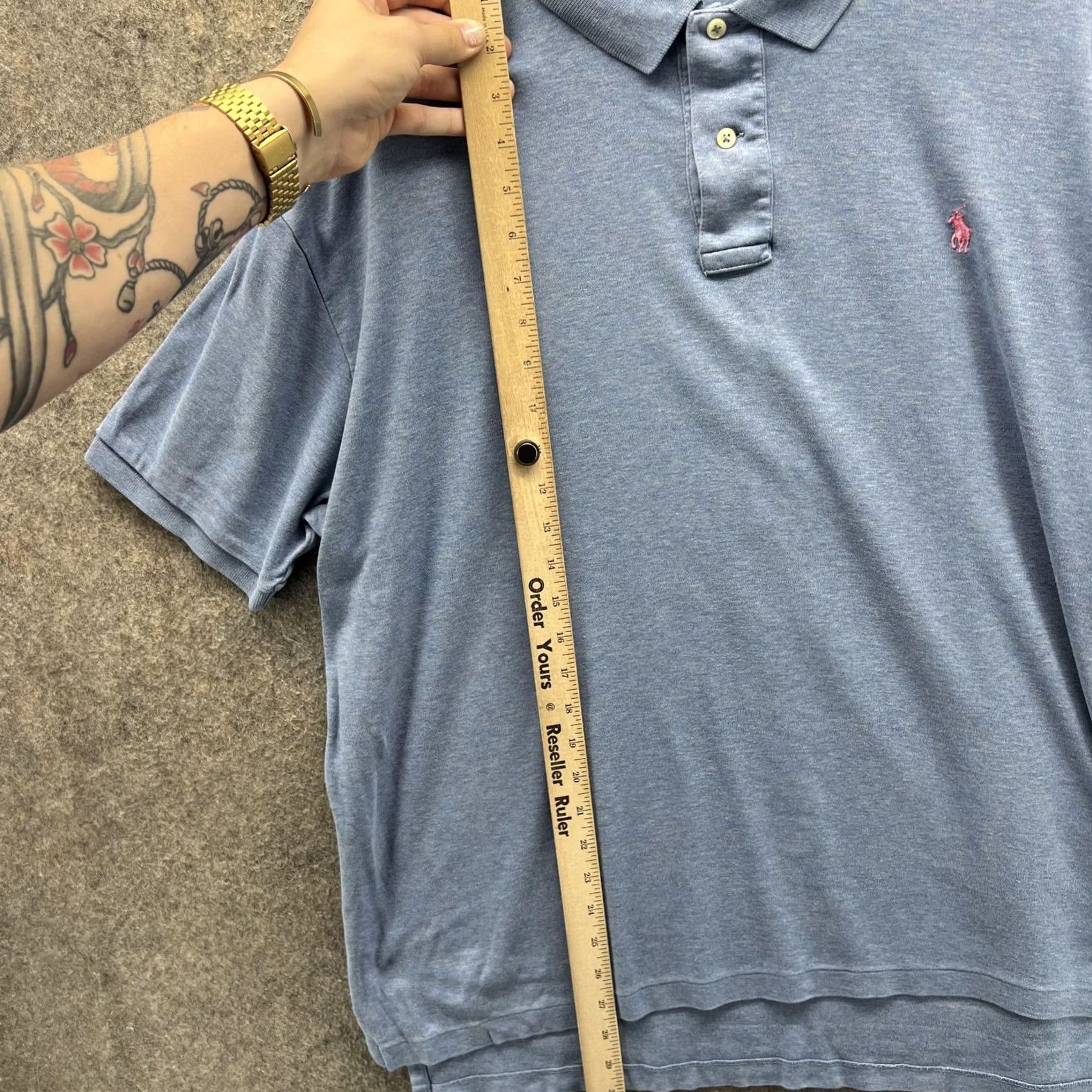 Polo Ralph Lauren Polo Ralph Lauren Polo Shirt Mens Large Blue Pink Pony 100% Cotton Casual Size US L / EU 52-54 / 3 - 6 Thumbnail
