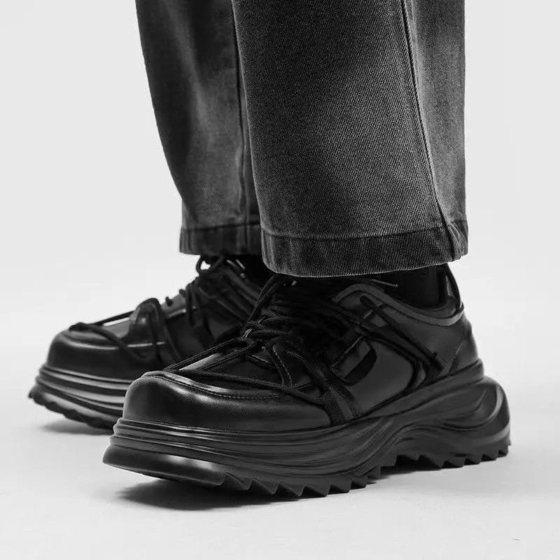 Designer × Japanese Brand Retro High Street Thick Sole Casual Leather Shoes Size US 8.5 / EU 41-42 - 3 Thumbnail